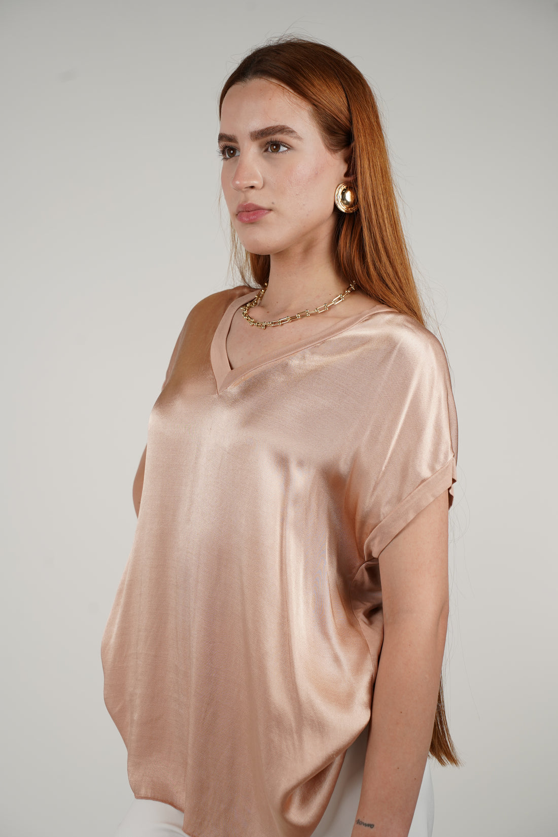 Dashiel Top – Satin Simplicity with a Luxe Finish