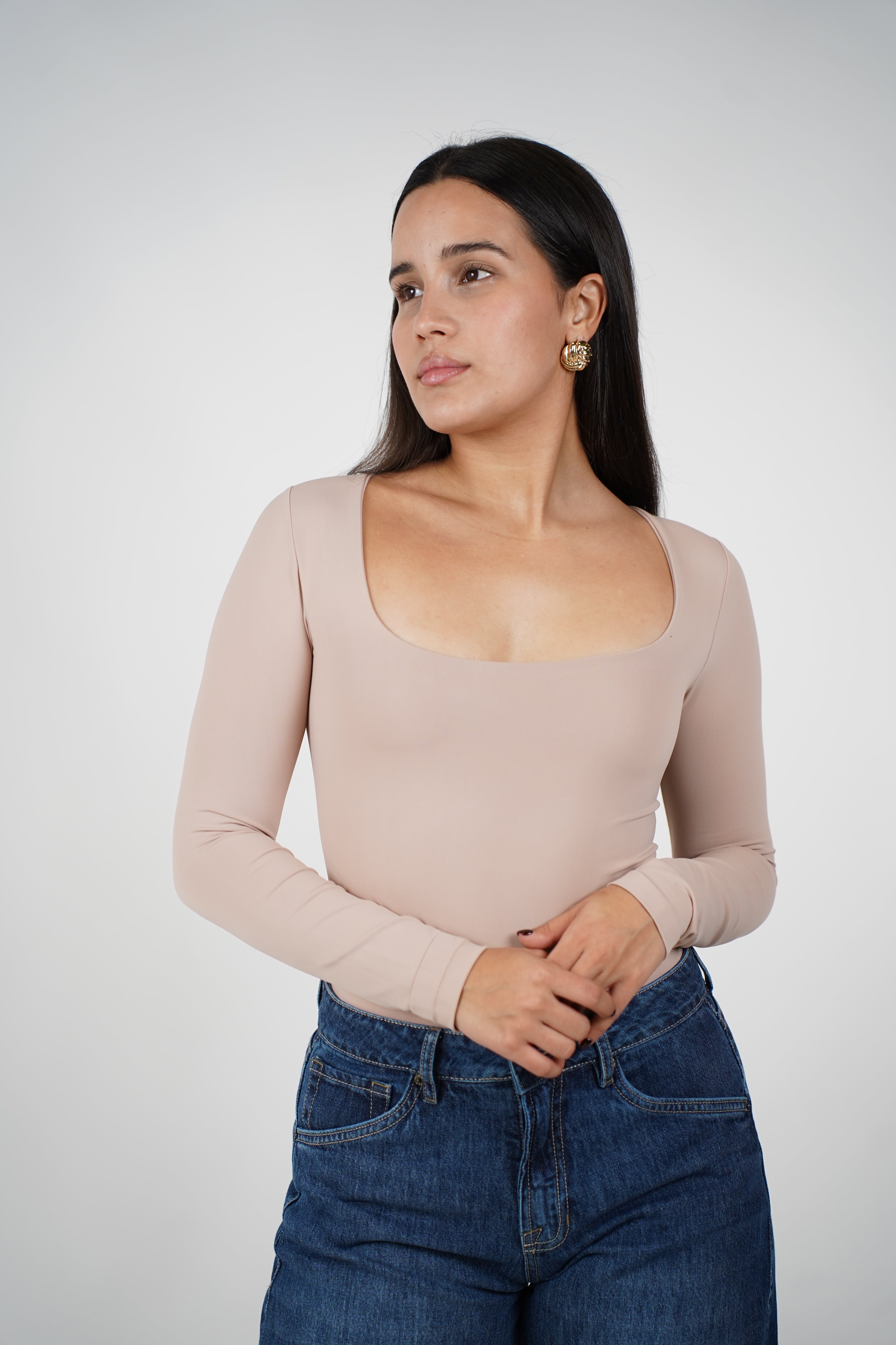 Temi Long Sleeve Basics – Ultra-Soft One-Size Essential