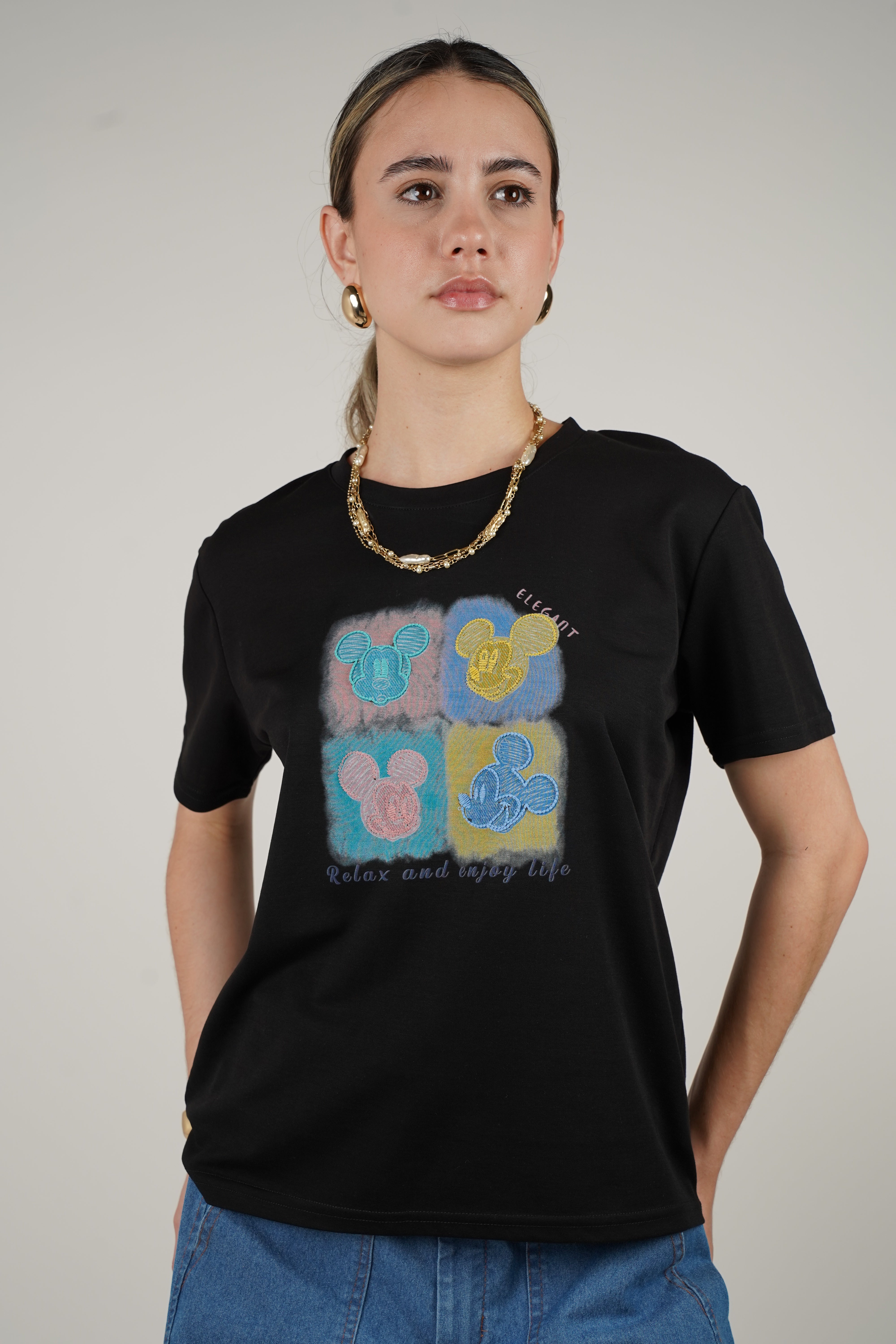 Raiza Mickey Top – Colorful and Comfy