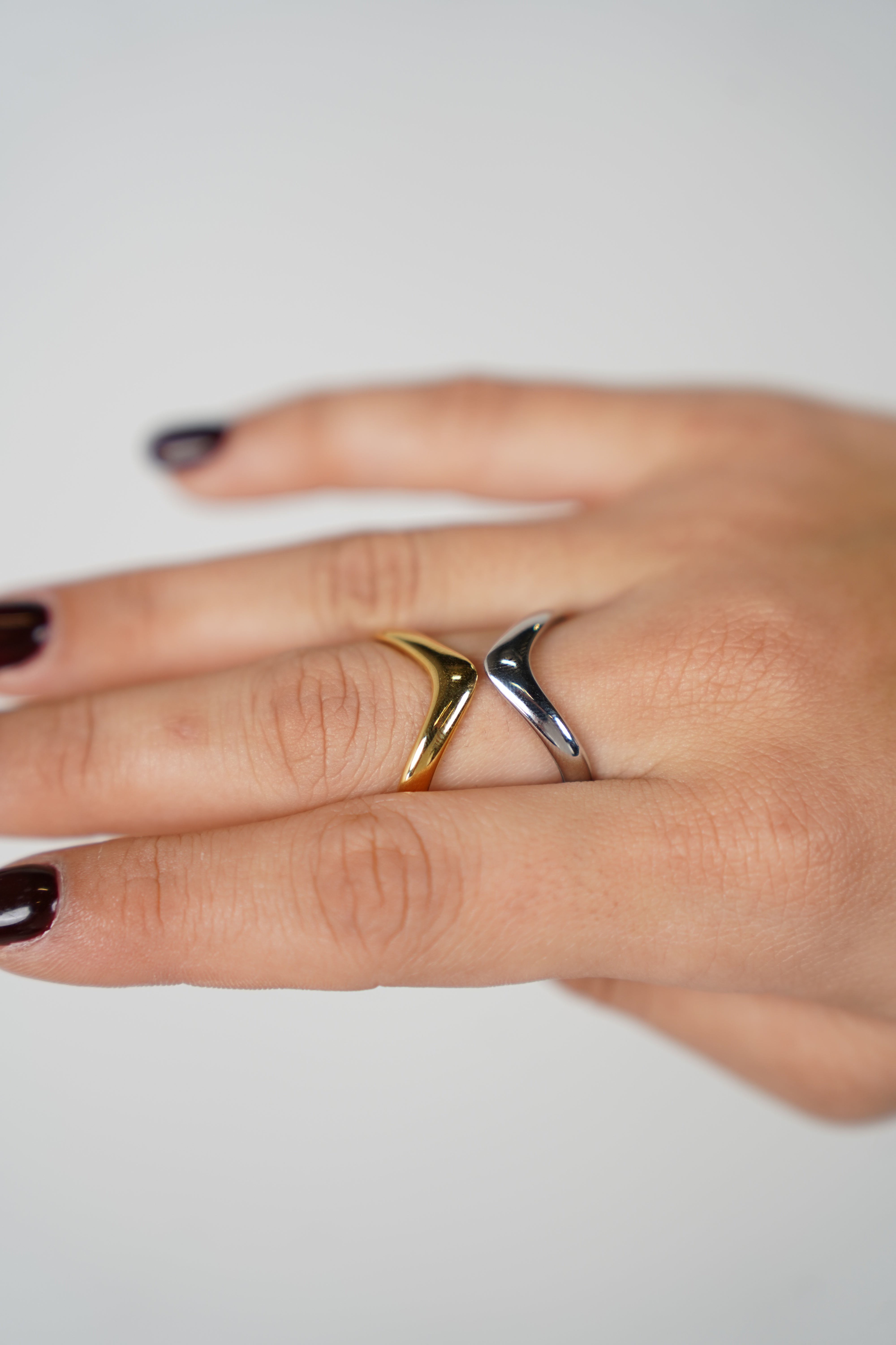 Noriaya Open Ring – Reversible Gold & Silver Statement Band