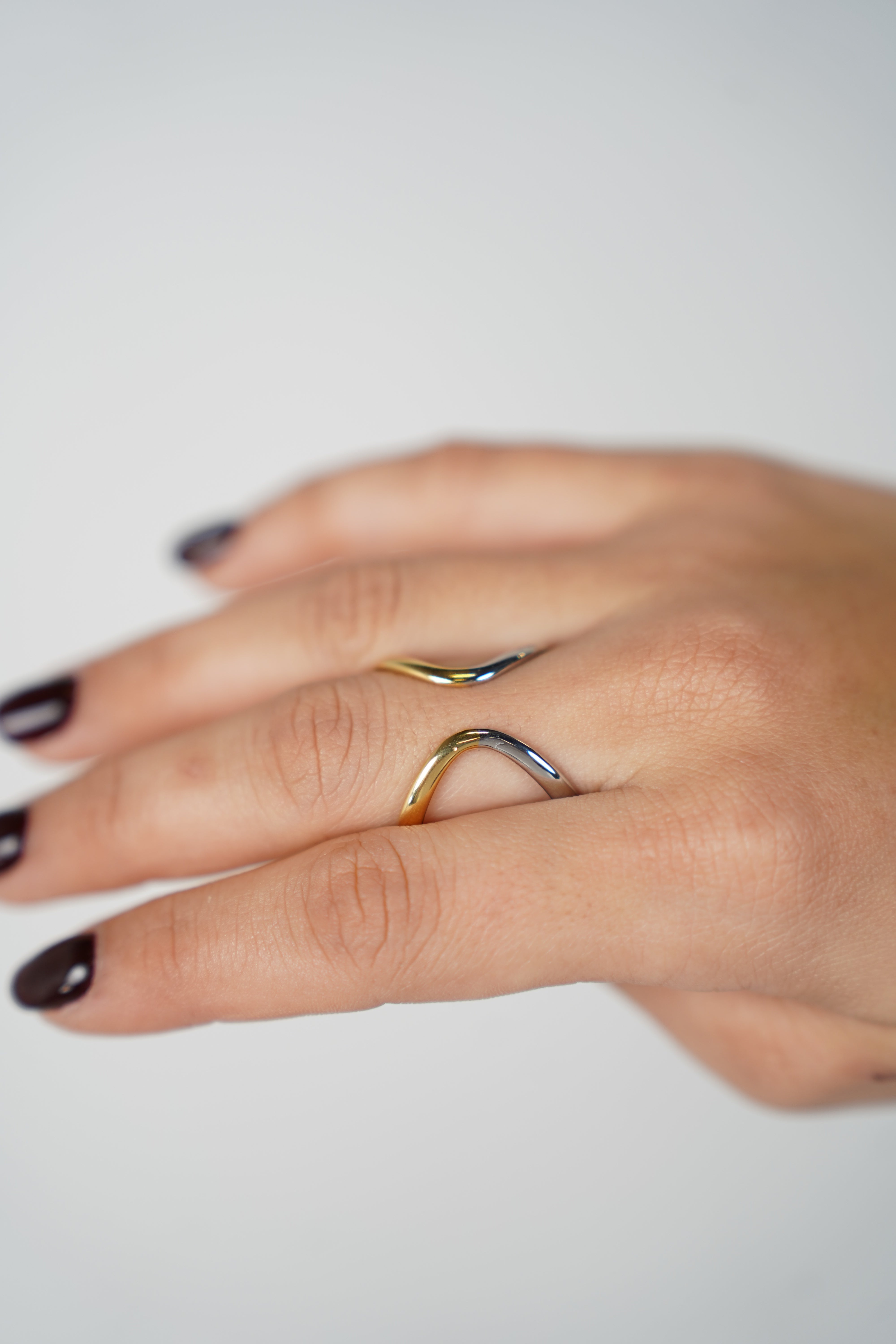 Noriaya Open Ring – Reversible Gold & Silver Statement Band