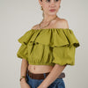 Reva Ruffle Top – Flirty Off-Shoulder Charm in Multiple Colors
