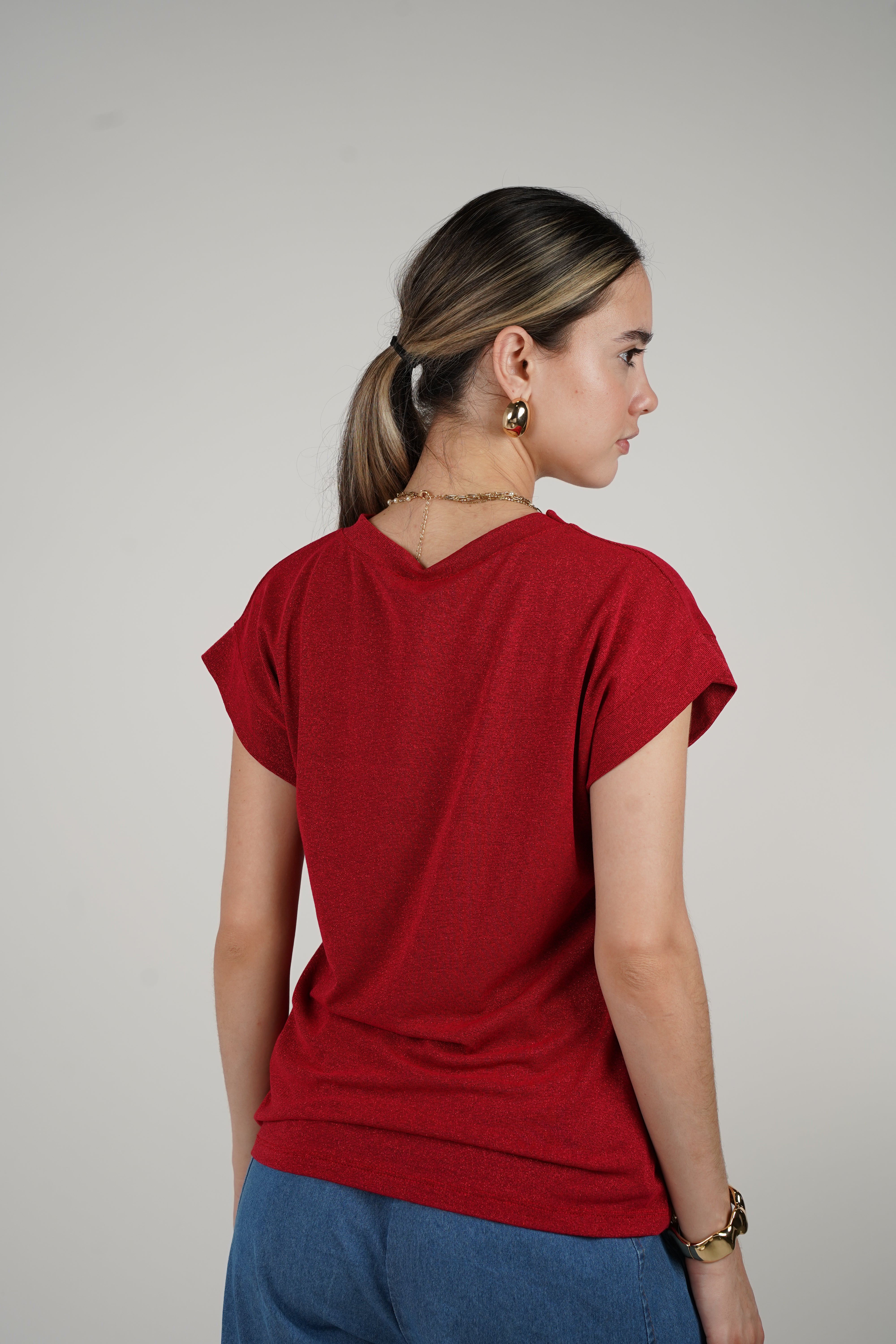 Lurex Blouse – Subtle Sparkle, Effortless Style