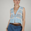 Demi Striped Crochet Vest – One Size, Multi-Color Options
