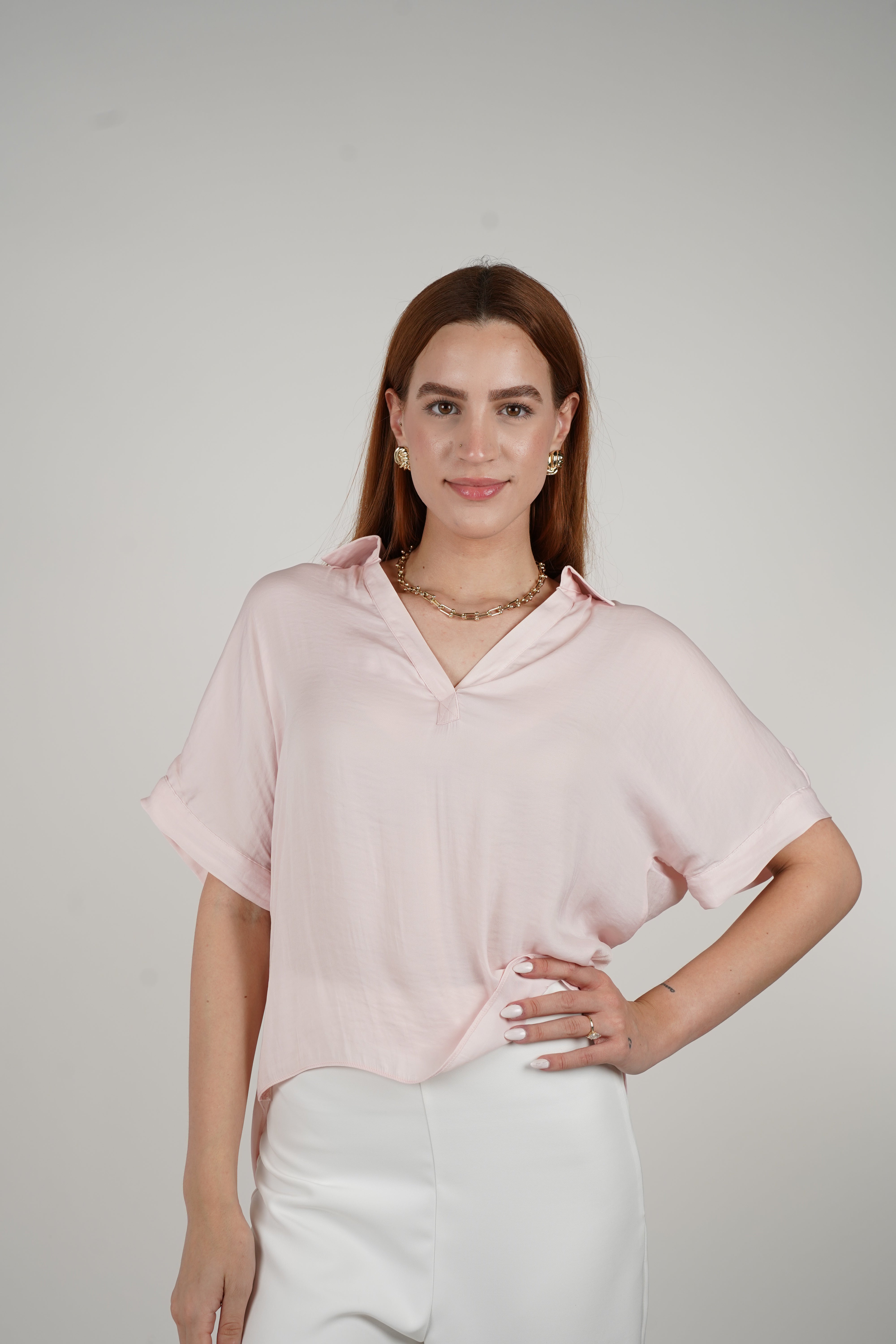 Rynna Flaca Top – Effortless Everyday Collared Blouse