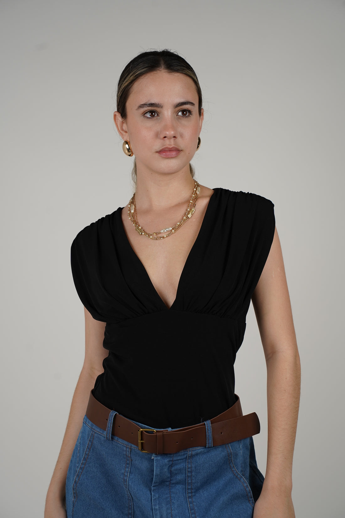 V Neck Bodysuit – Sleek, Sculpted & Timeless