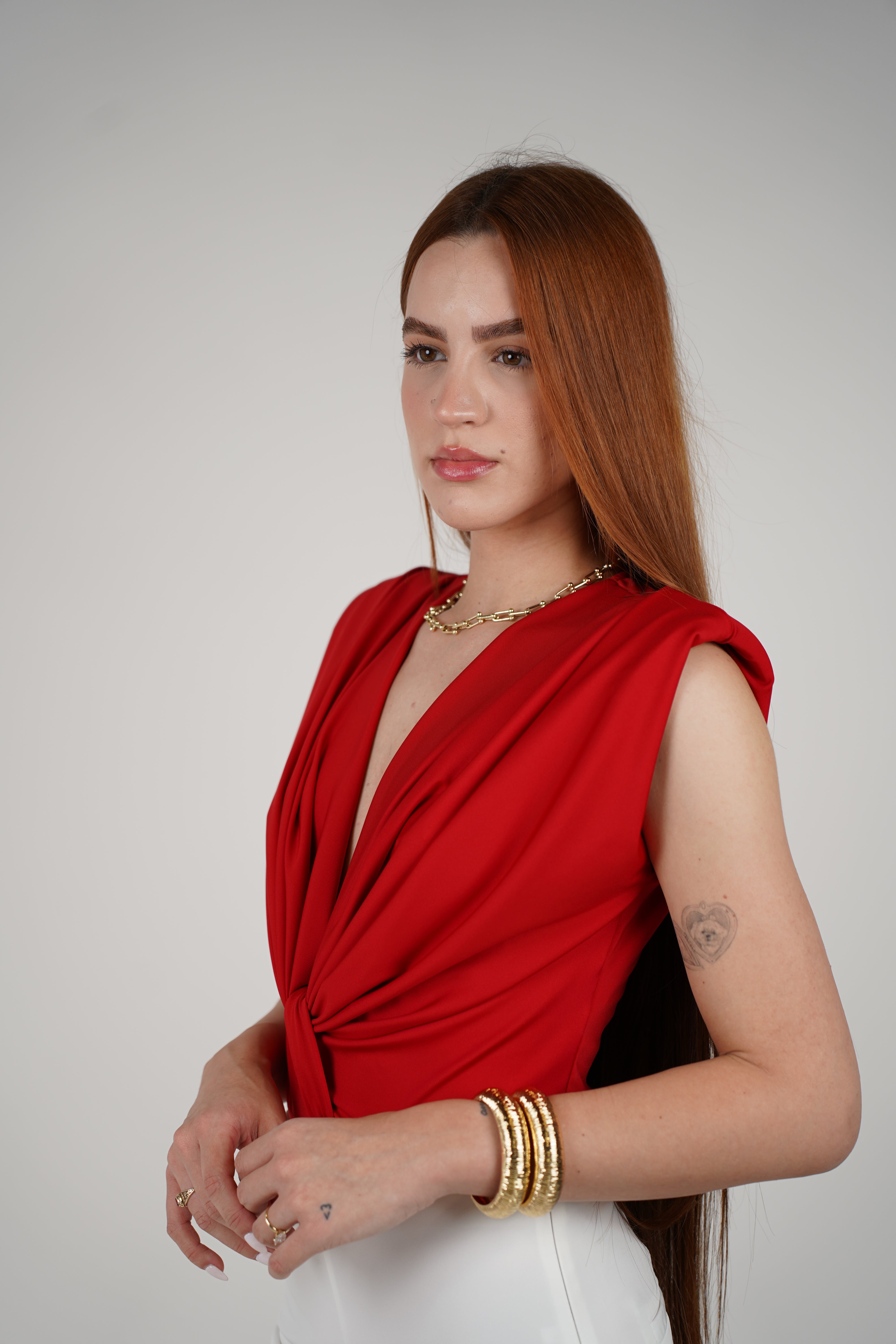 Marcela Bodysuit – Sleek, Draped & Effortless