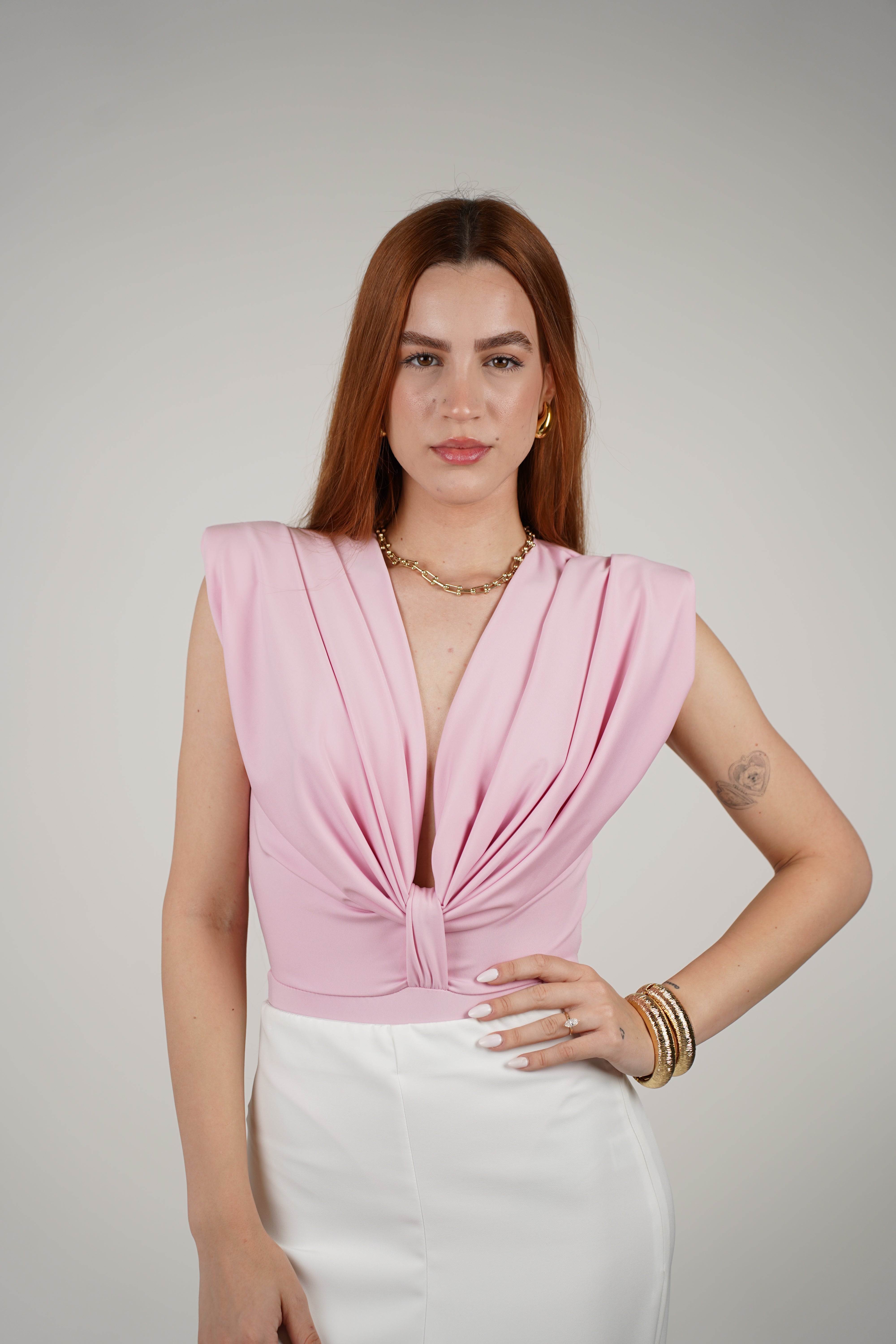 Marcela Bodysuit – Sleek, Draped & Effortless