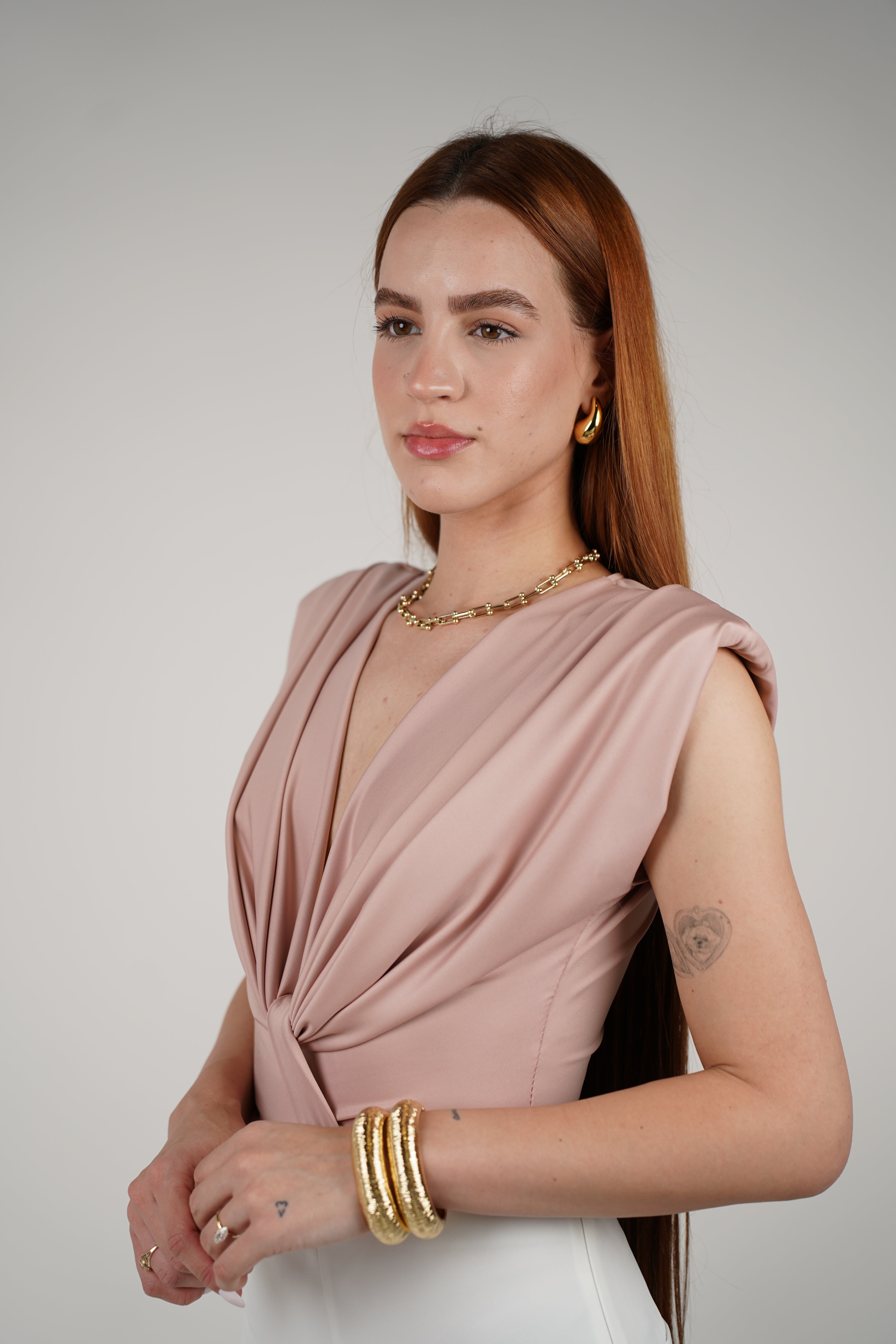 Marcela Bodysuit – Sleek, Draped & Effortless