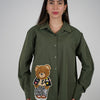 Exclusive Bear Button Down -  Playful Twist on a Classic Shirt