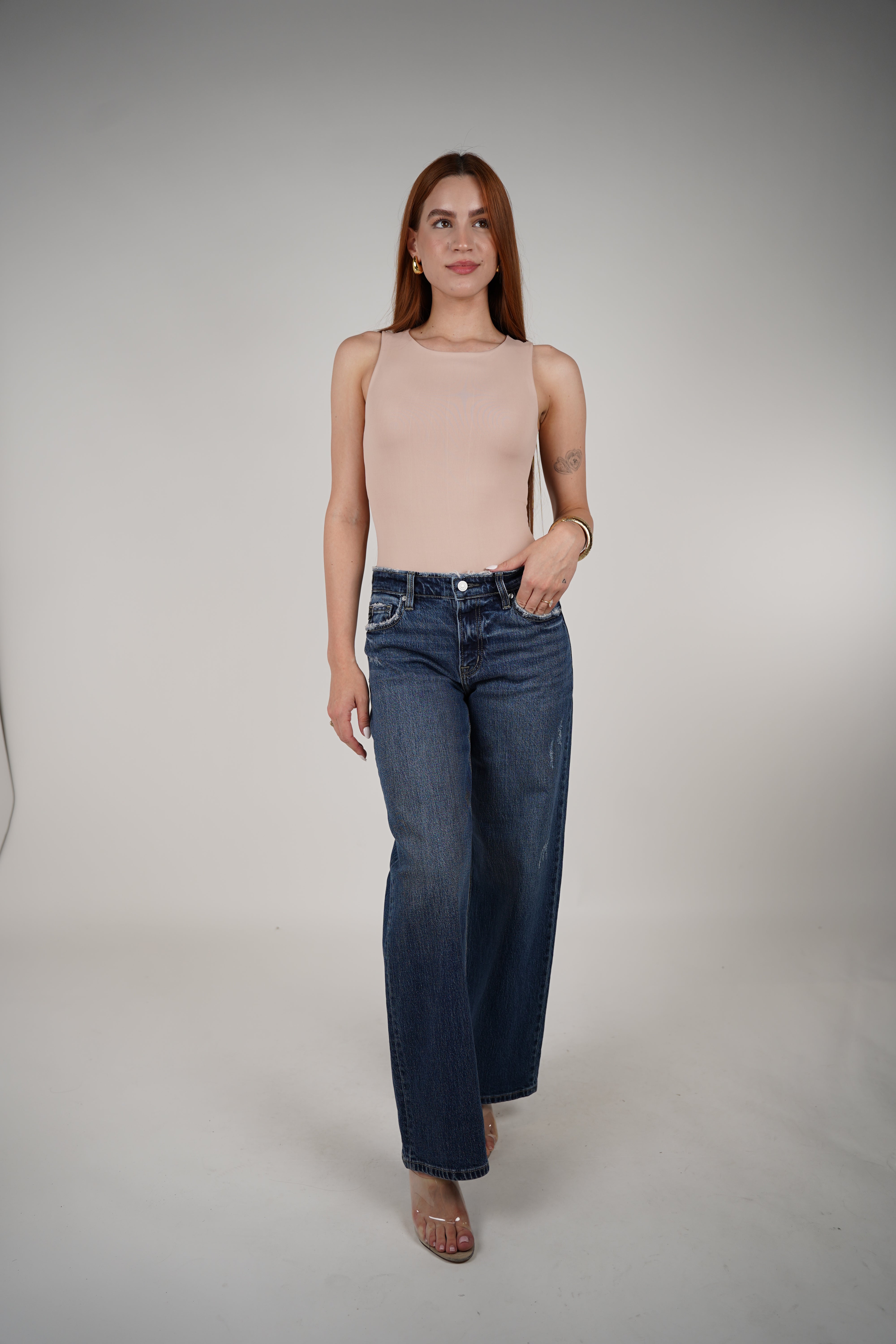 Kamila Jeans – Classic Blue Wash with a Modern Wide Leg