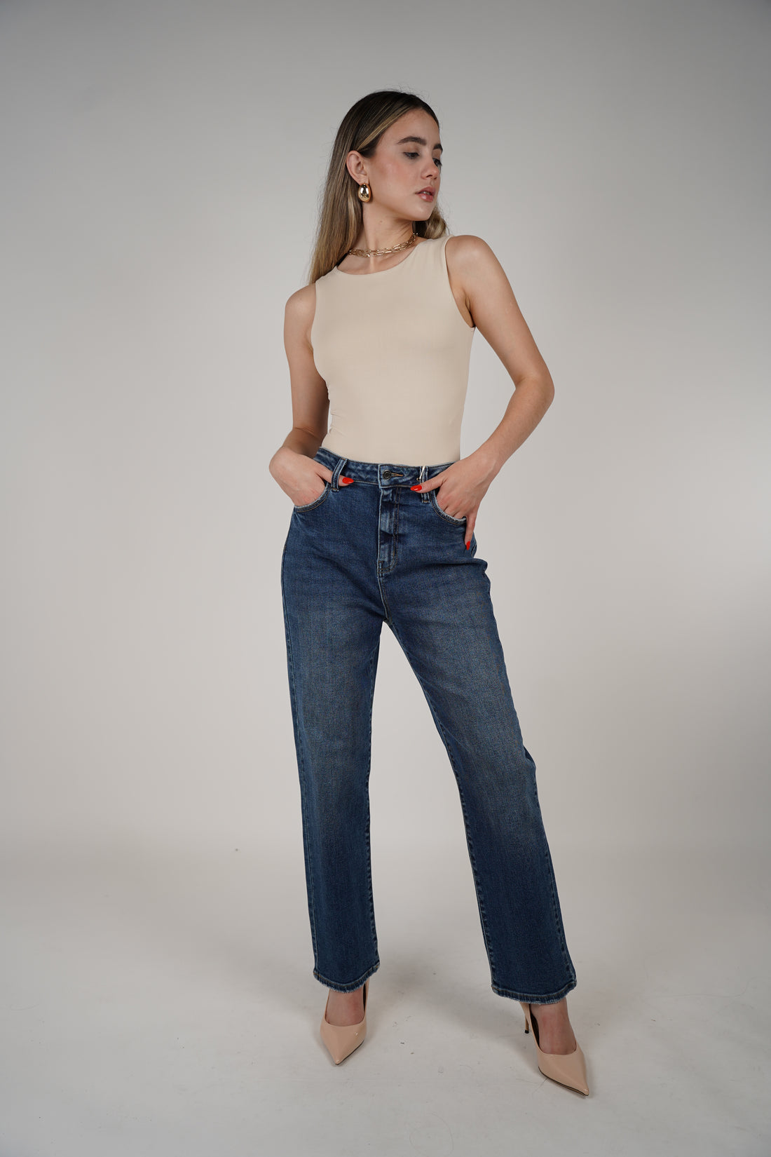 Cello Blue Jeans – Dark Wash with a Sleek Straight Fit