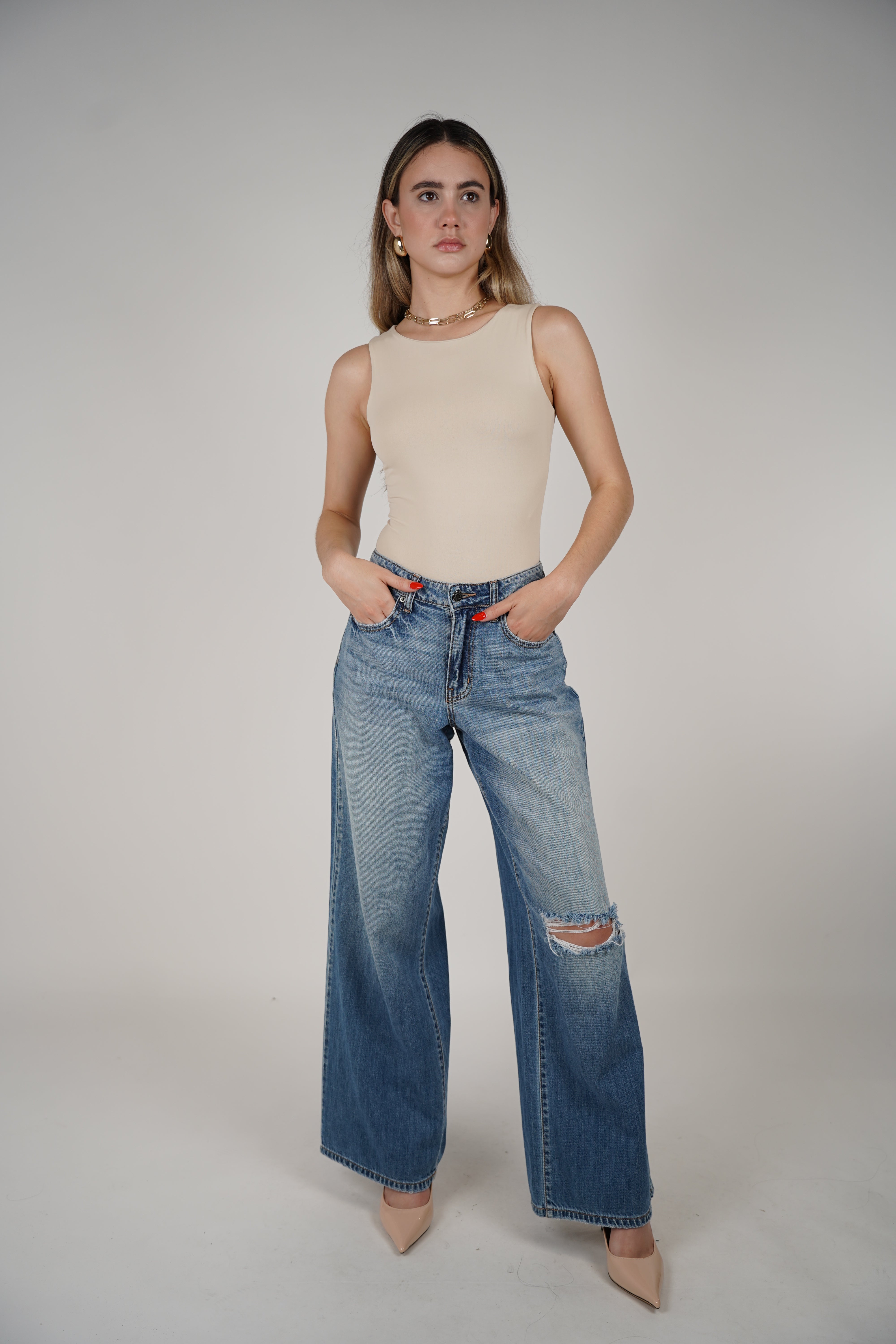 Florencia Wideleg Jeans – Relaxed Fit, Effortless Edge