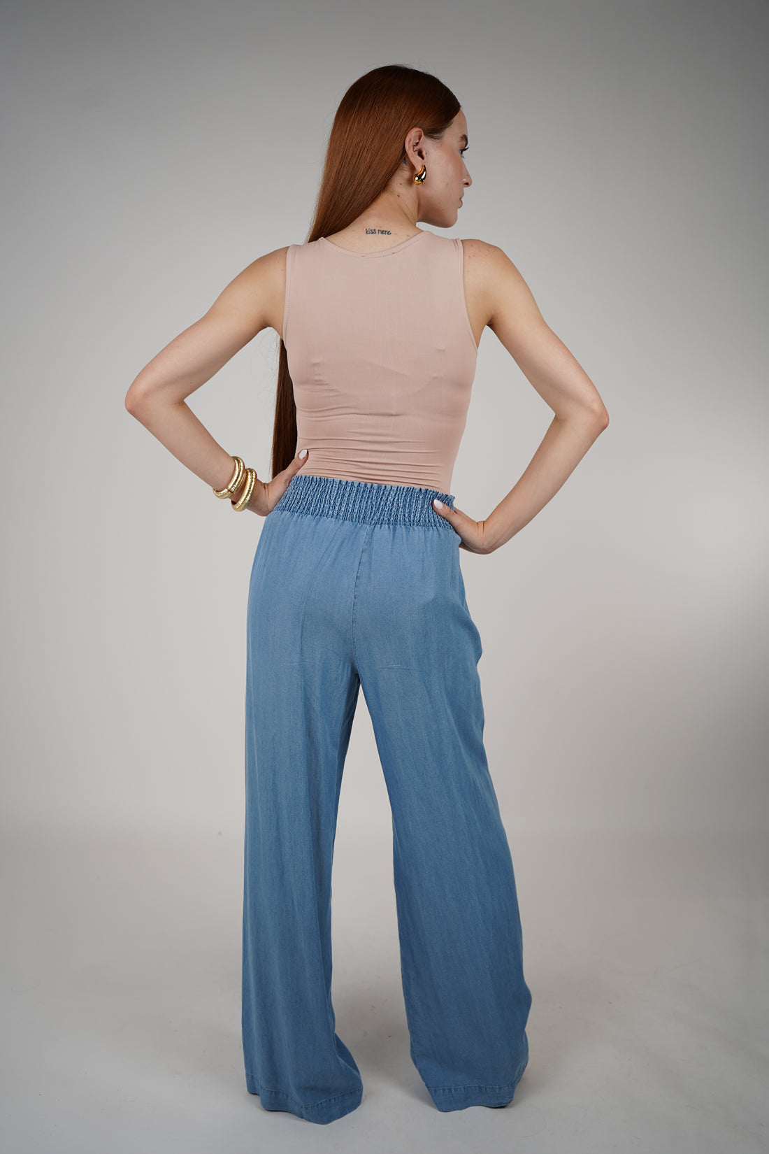 Love 3 Denim Pants – Effortless Style in Lightweight Wide-Leg Denim