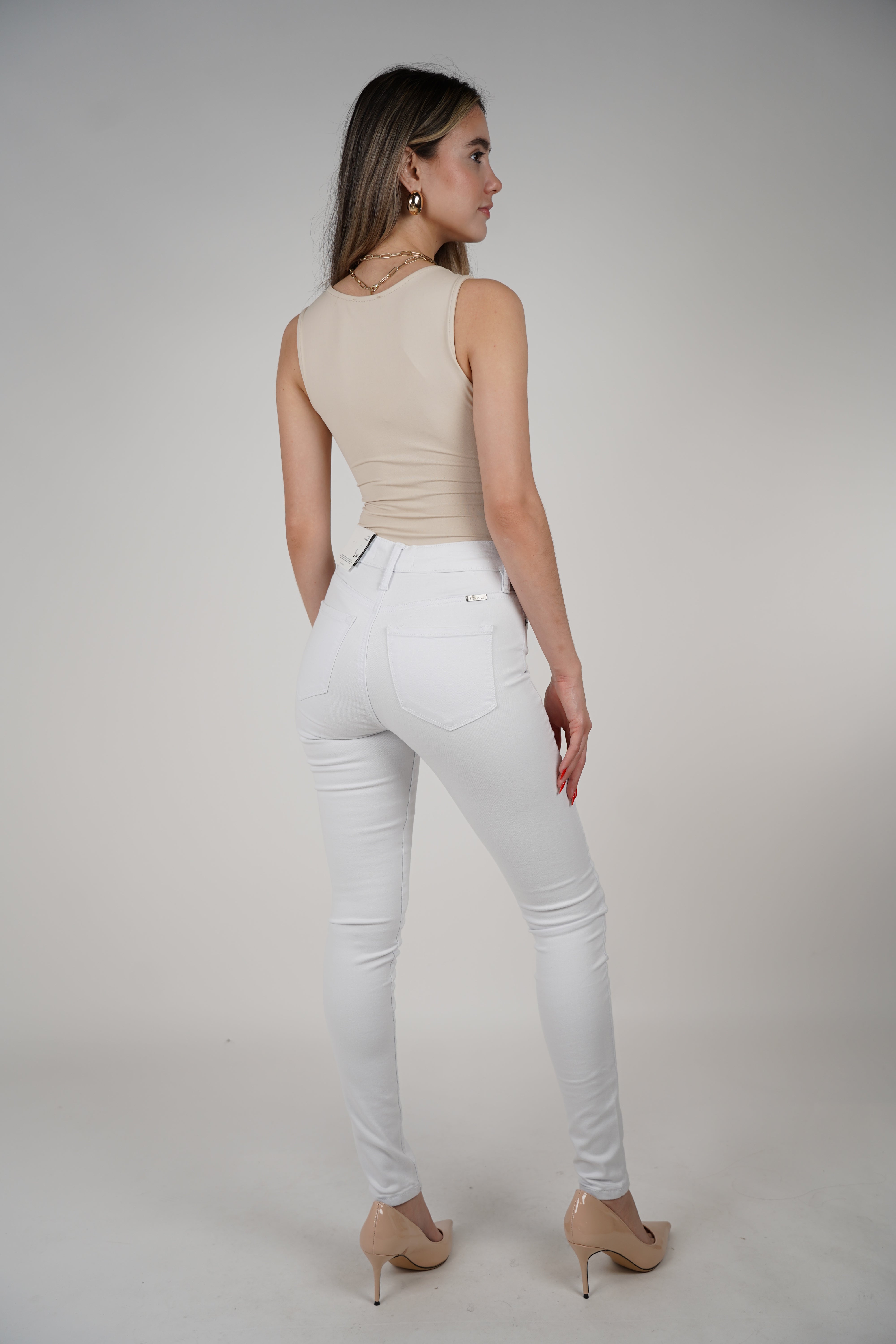 Gina Skinny Jeans – Crisp White & Effortlessly Sleek