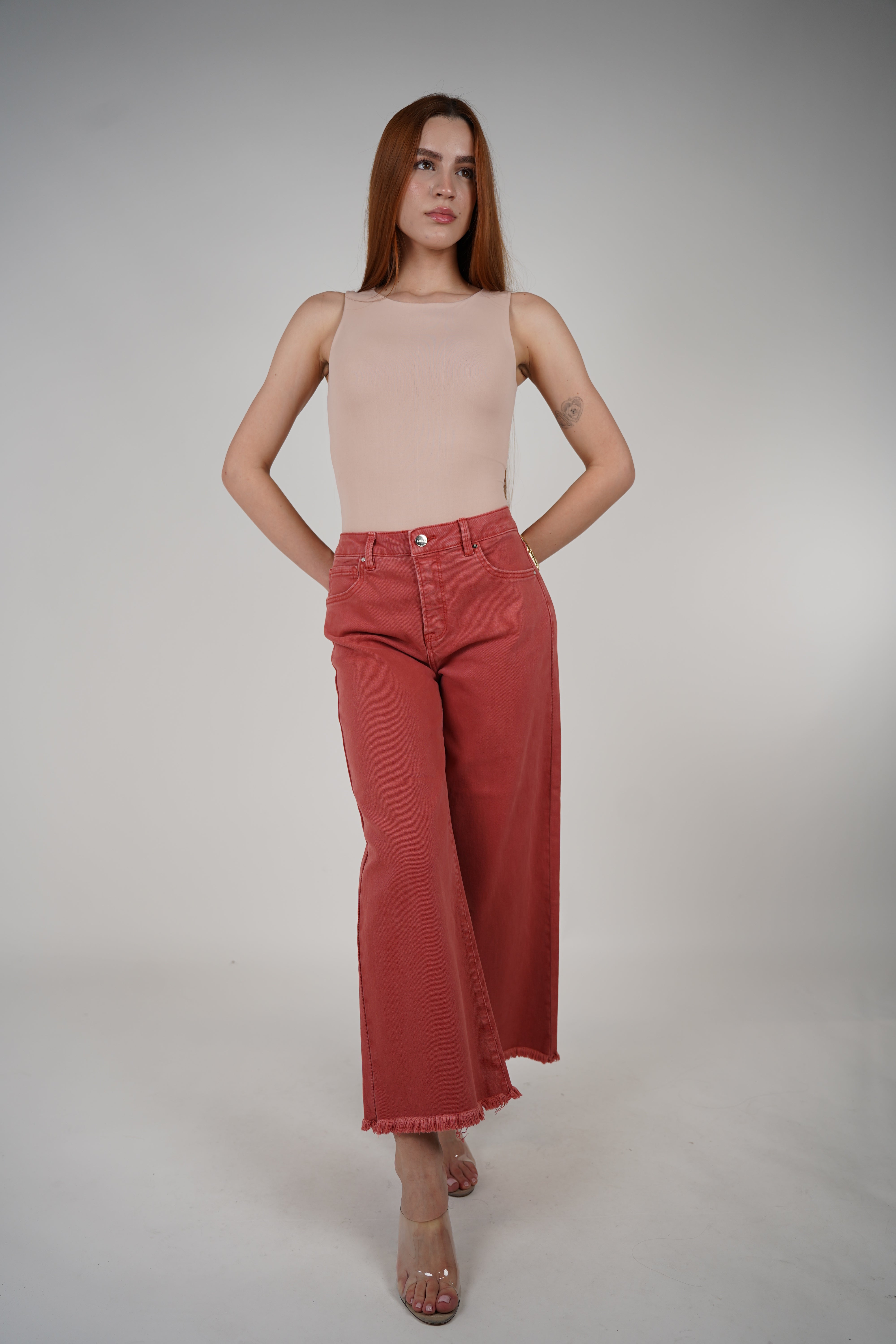 Dayana Wide Leg Jeans – Bold Color, Effortless Style