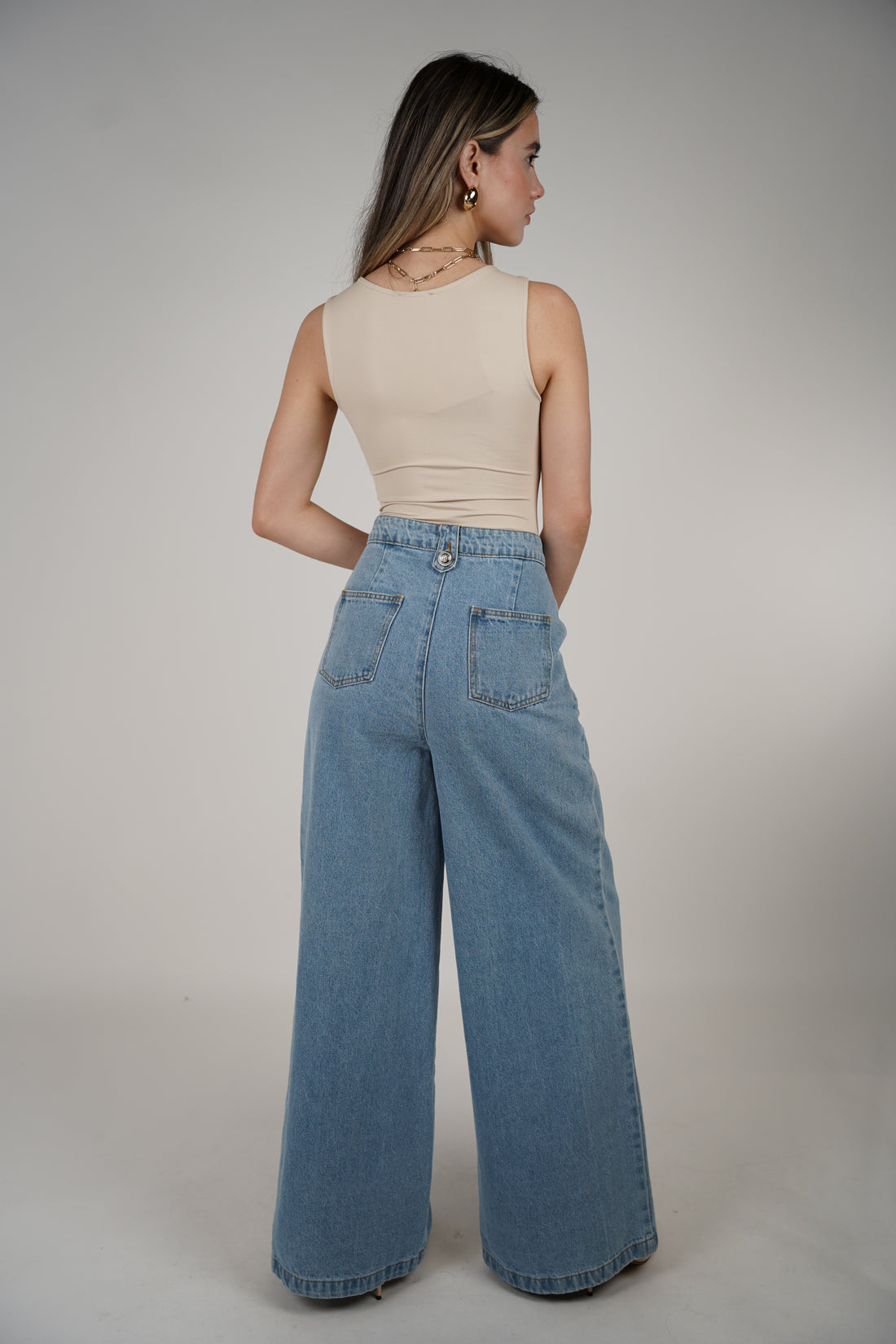 Anchor Denim Pants – Wide-Leg Sailor Style Jeans
