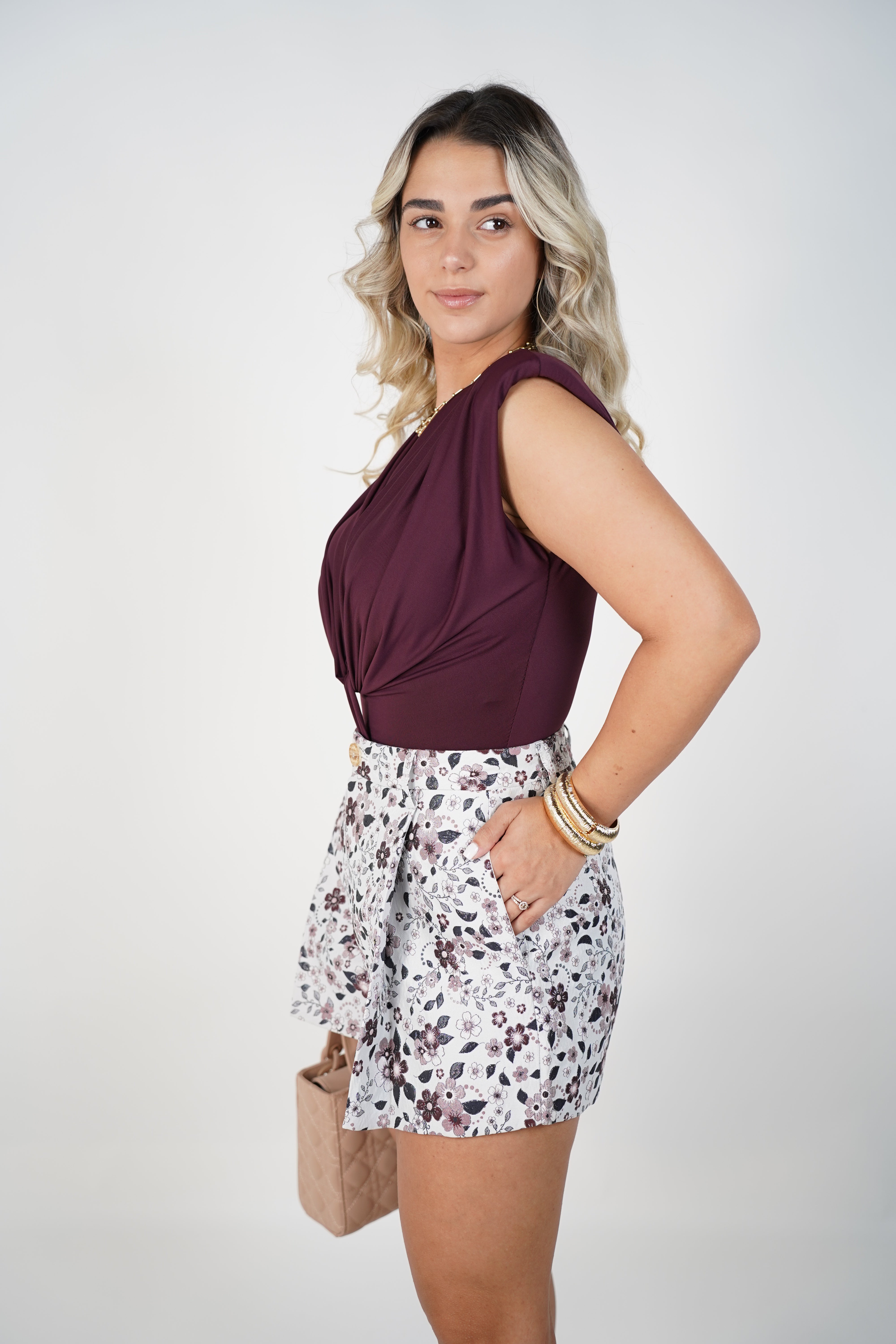 Jarel Floral Stamped Shorts – Breezy & Chic Everyday Bottoms