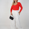 Firaye Polka Dot Aladdin Joggers – Effortless Comfort with Chic Playfulness