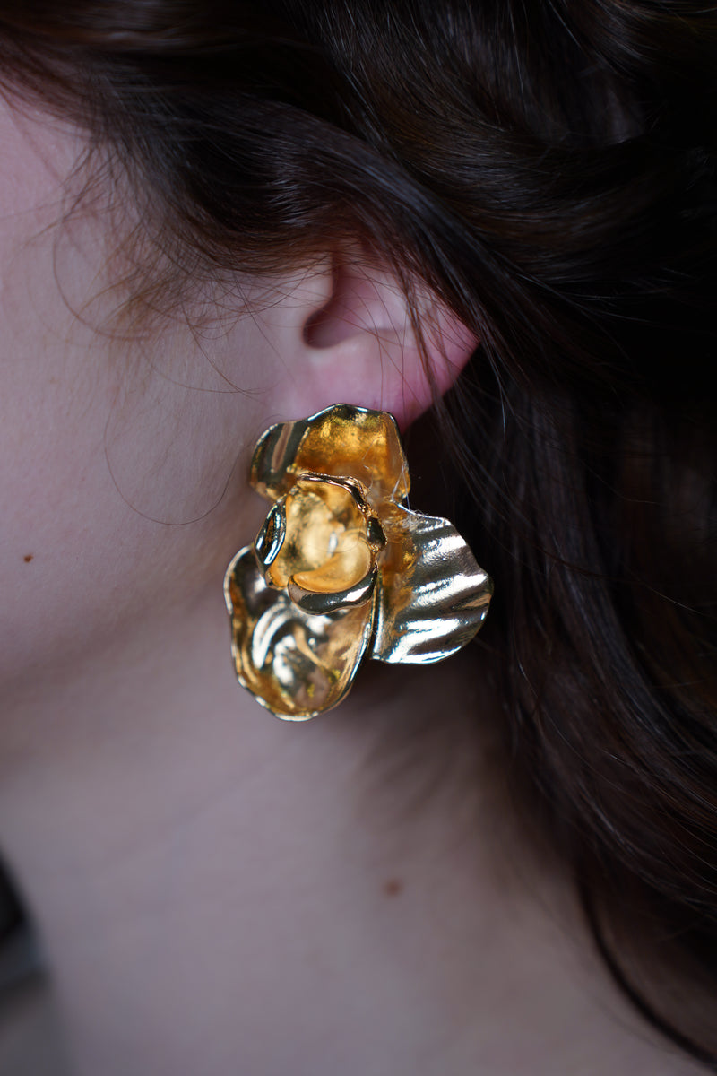 Chunky Flower Earring