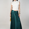 Wila Satin Maxi Skirt – Luxe High-Shine Elegance