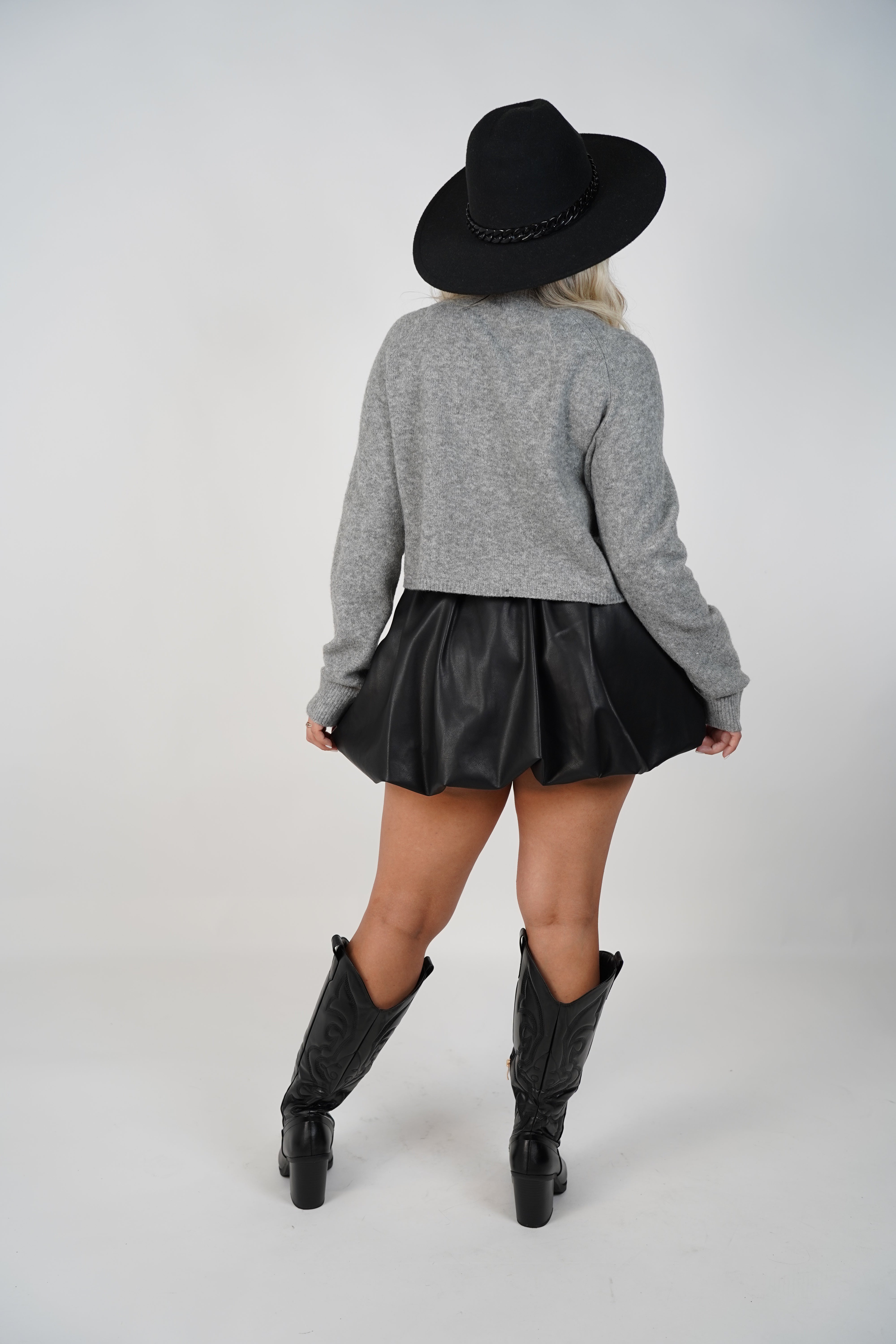 Kyrel Bubble Leather Shorts – Black Faux Leather Drawstring Fit