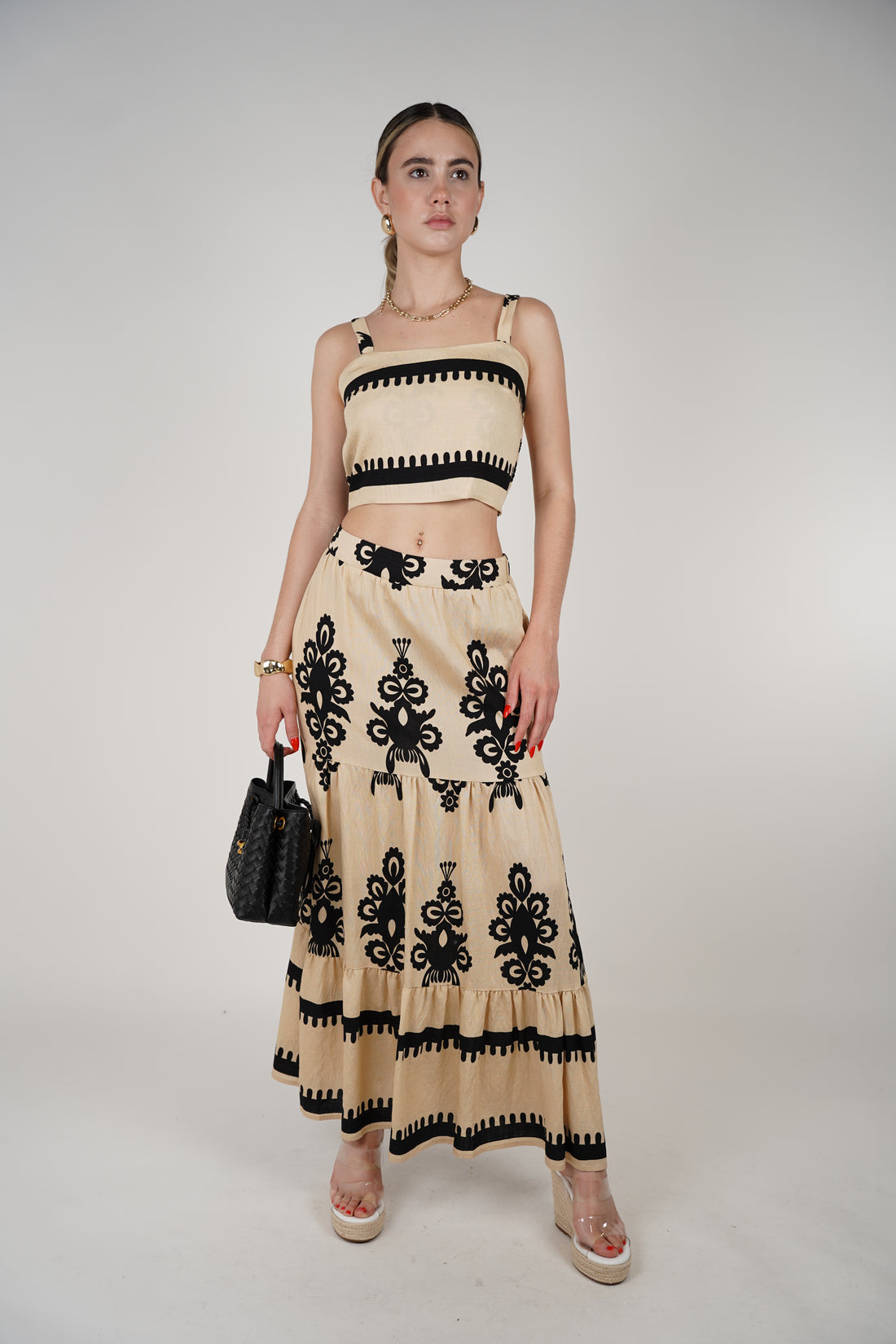 Vani Skirt Set – Bold Embroidery Meets Breezy Elegance