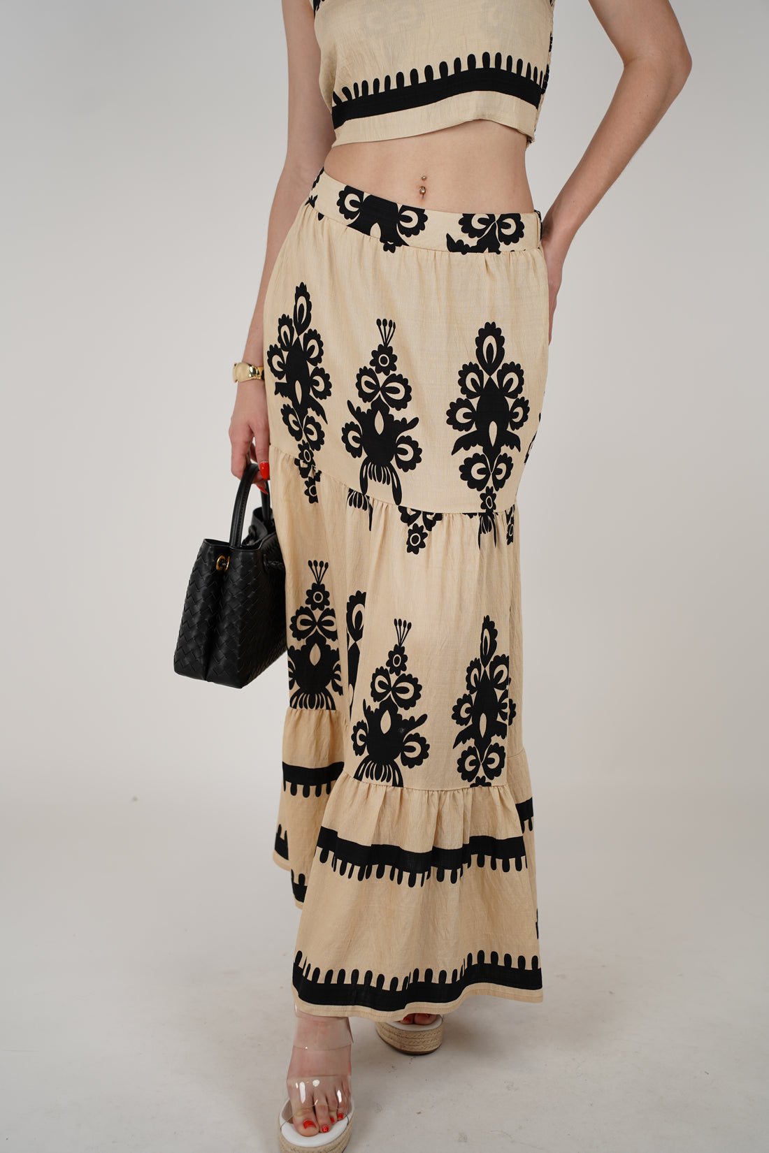 Vani Skirt Set – Bold Embroidery Meets Breezy Elegance