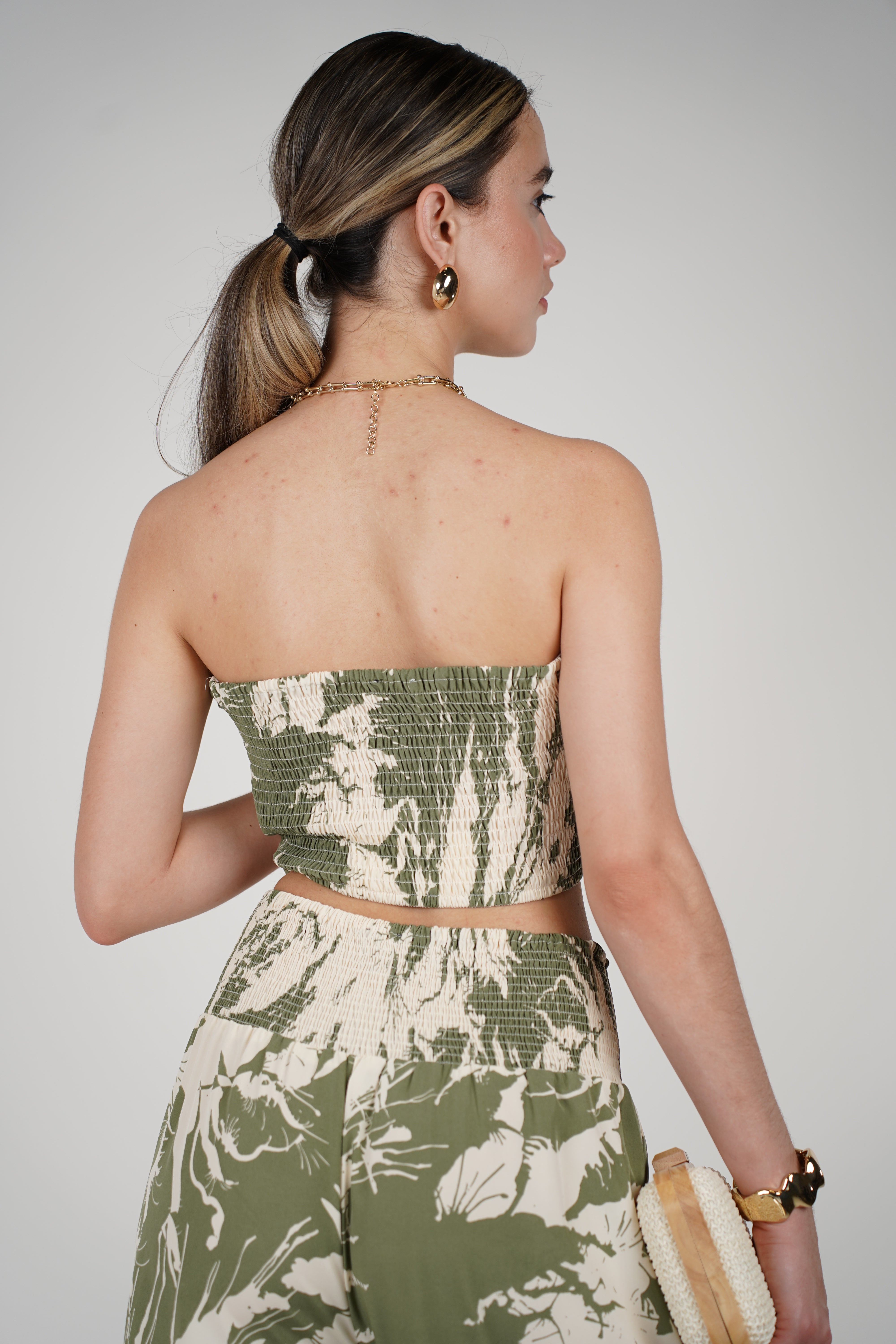 Kalia Two-Piece Set – Bandeau Top ; Wide-Leg Pants