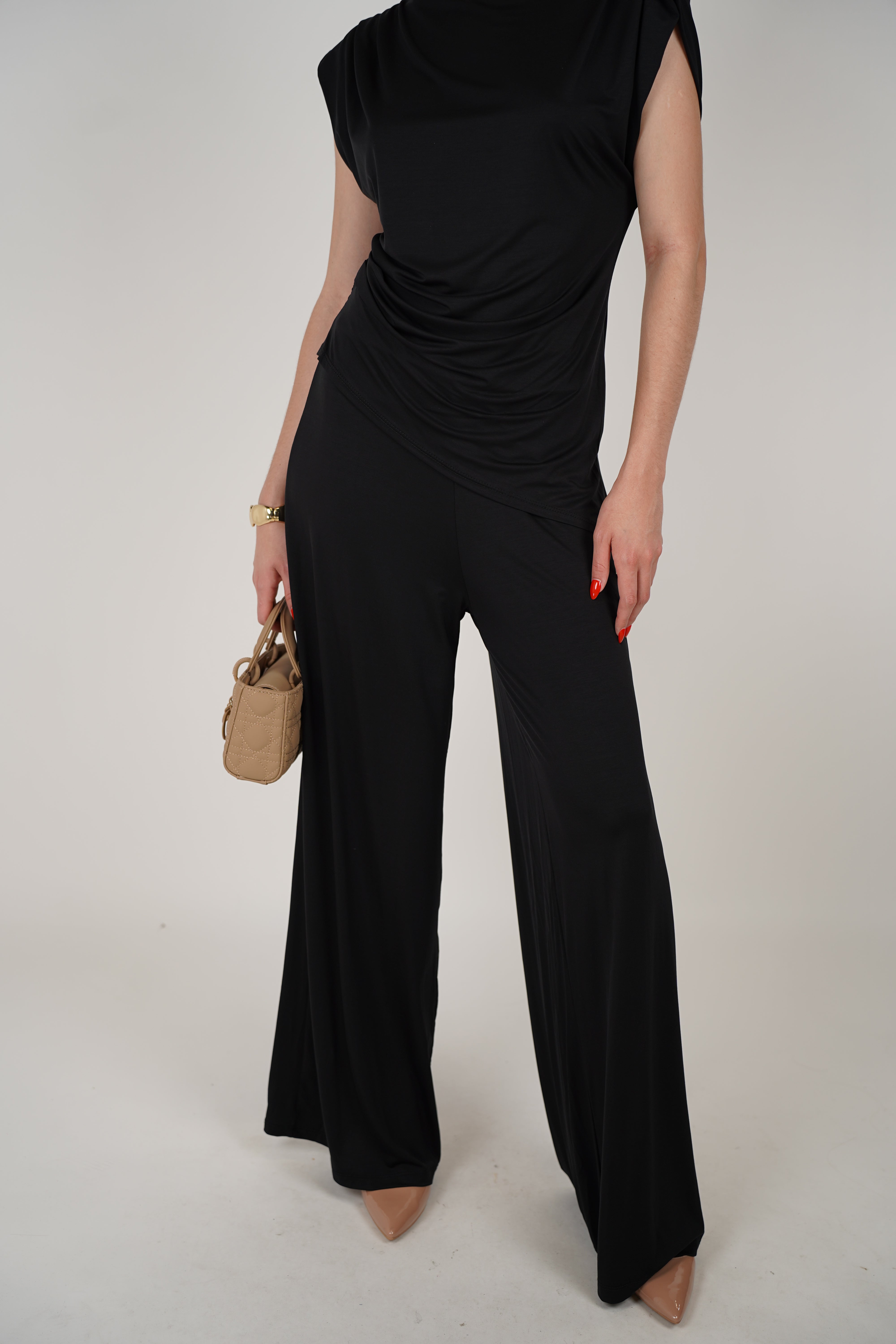 Sira Soft Pants – Wide-Leg Knit Lounge Pants One Size