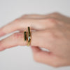 Kessey Ring – Modern Open Band Ring (Gold or Silver)
