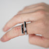 Kessey Ring – Modern Open Band Ring (Gold or Silver)