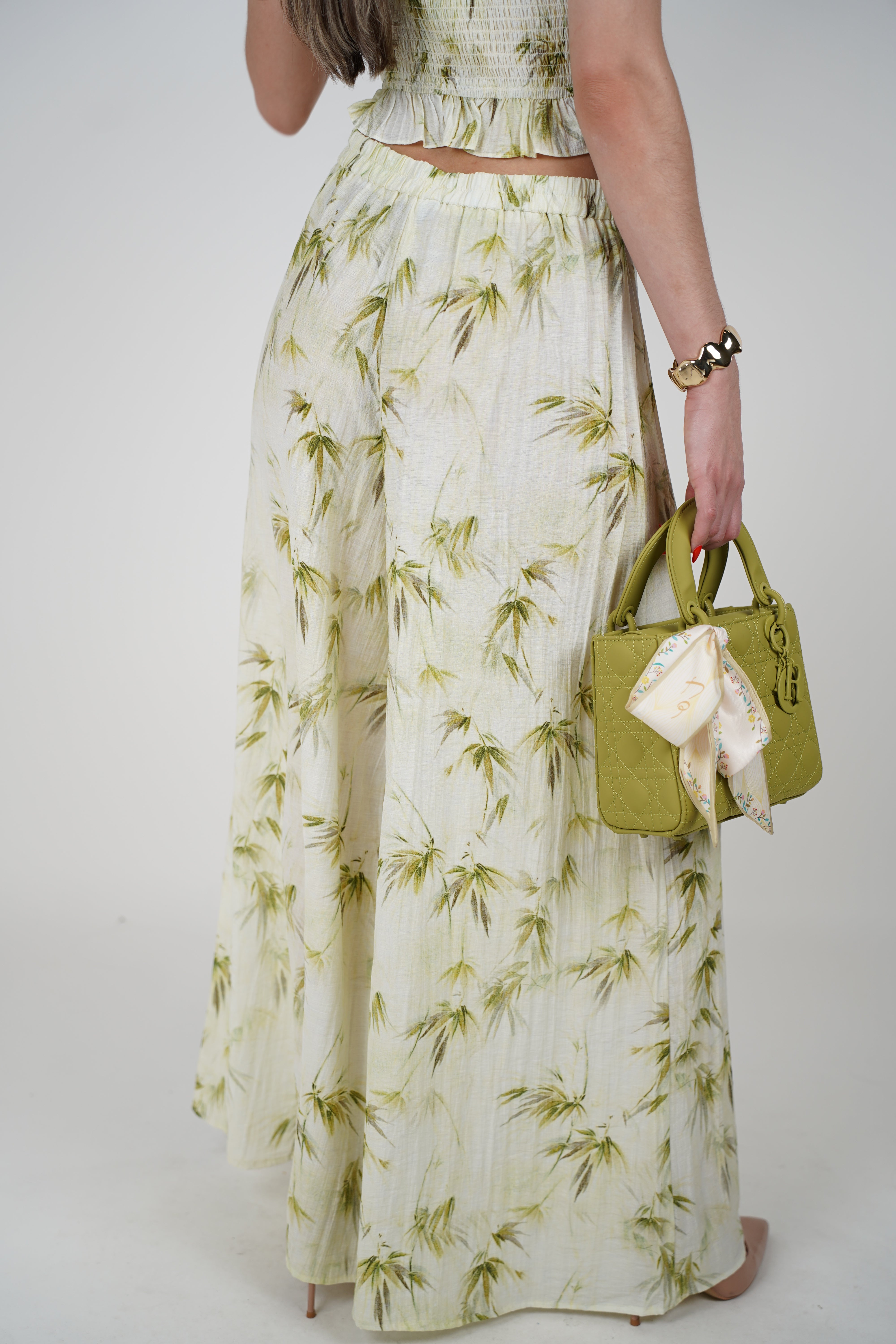 Mavi Palm Pants Set – Tropical Ease in Every Step