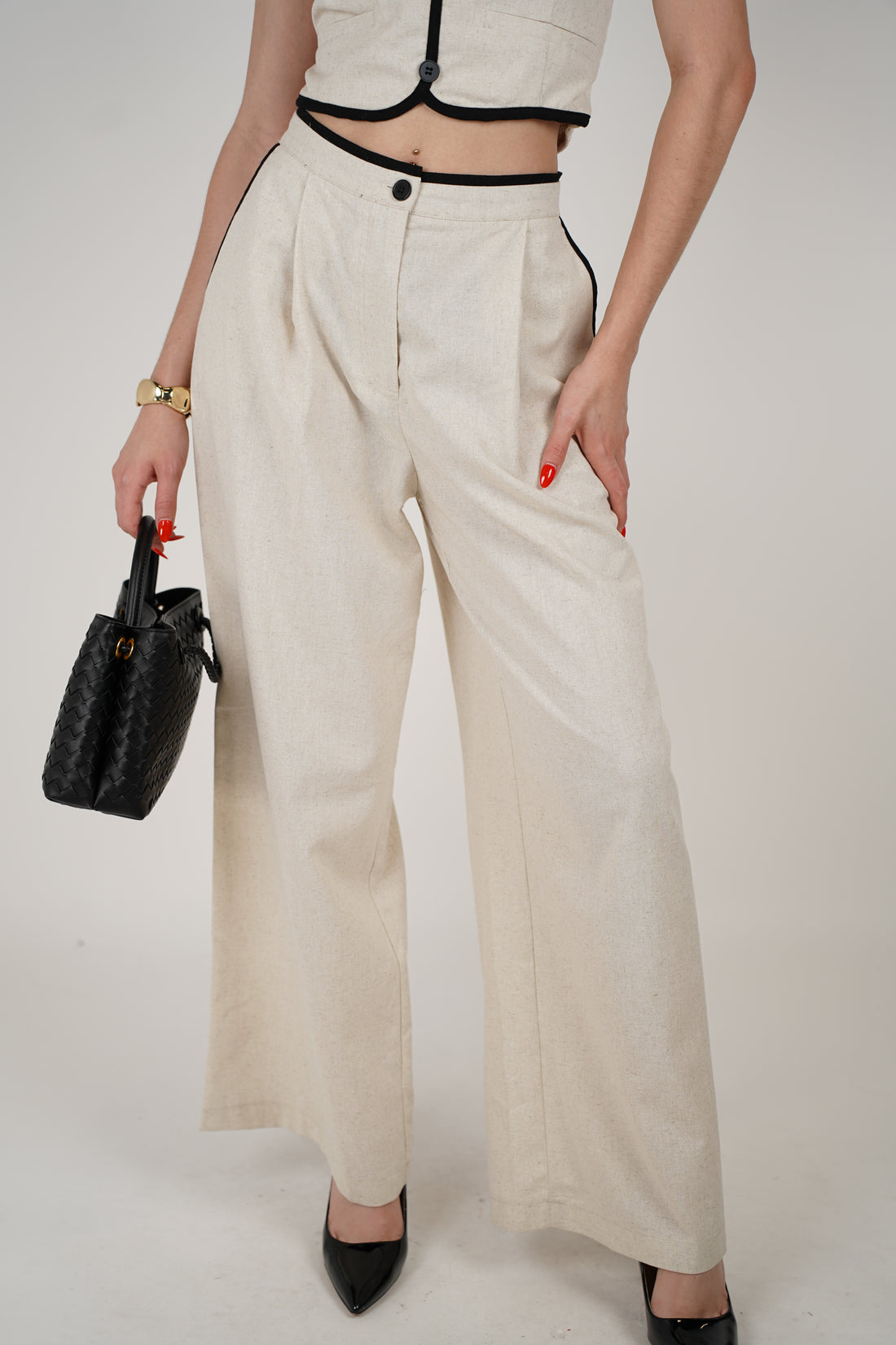 Kiva Strapless Pants Set – Sleek, Chic, and Effortless