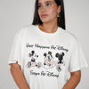 Kelsyn Oversized Mickey Top – Playful Graphic Tee with Glitter Accents
