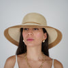 Yalira Beach Hat – Two-Tone Wide Brim Elegance