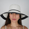 Yalira Beach Hat – Two-Tone Wide Brim Elegance