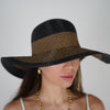 Yalira Beach Hat – Two-Tone Wide Brim Elegance