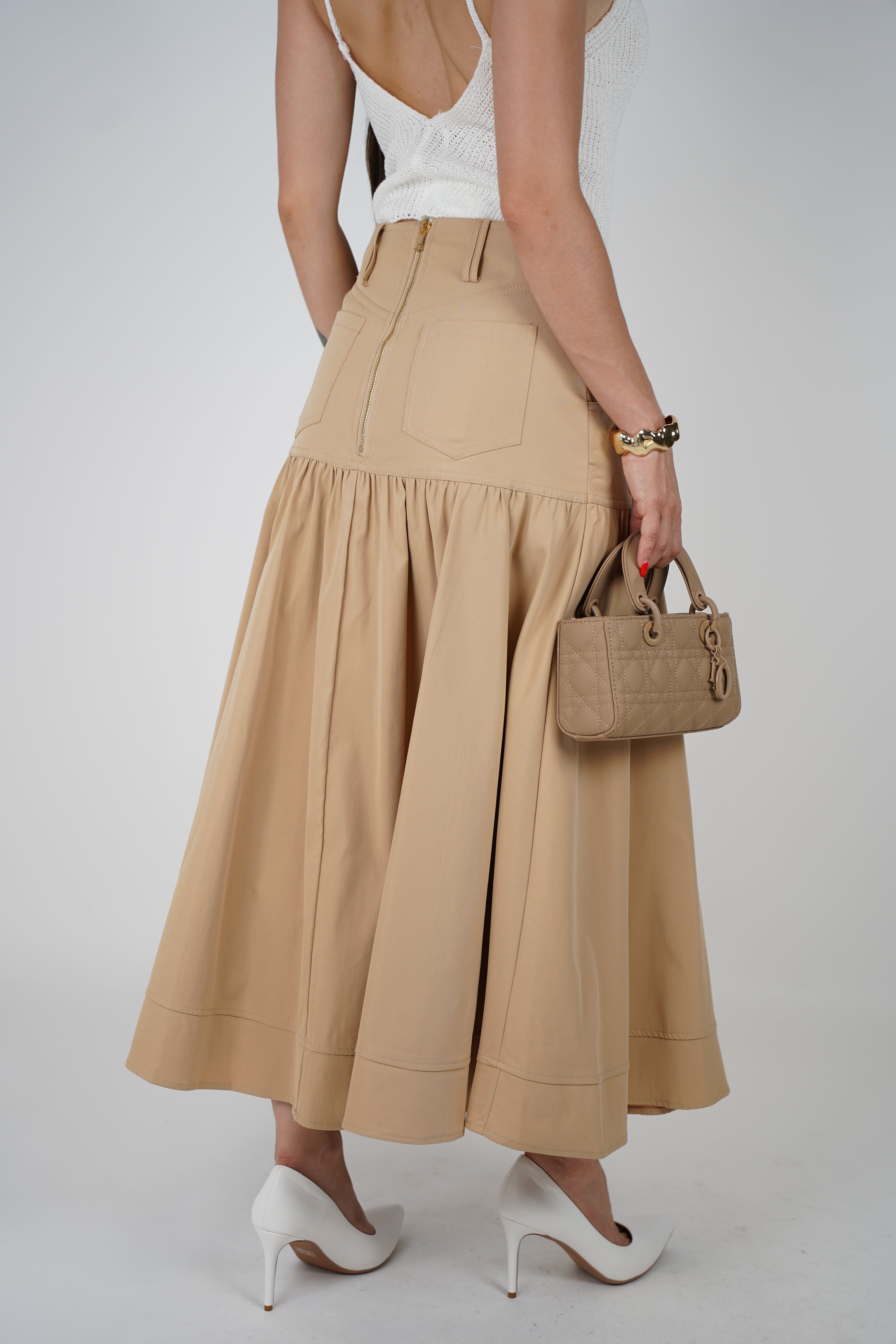 Oriya Maxi Skirt – A Chic Classic with Modern Structure