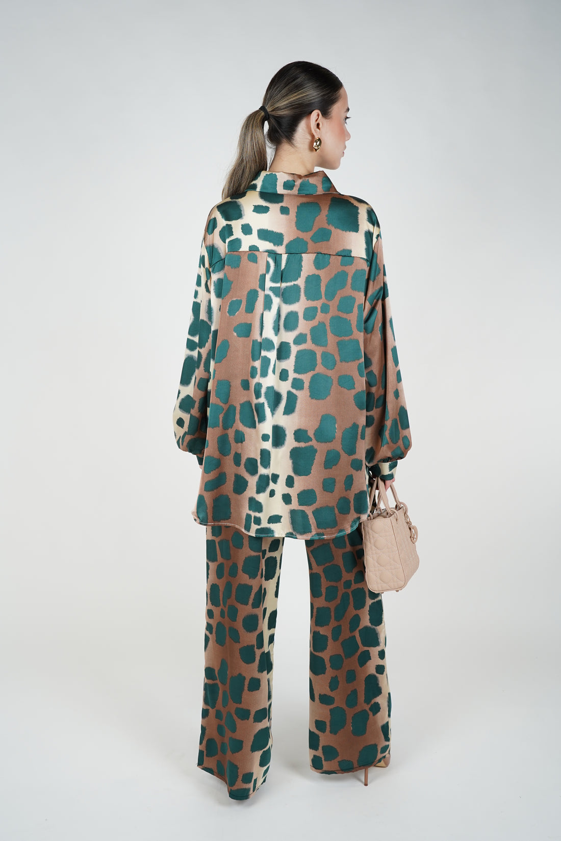 Velimra Leopard Stamped Pants Set