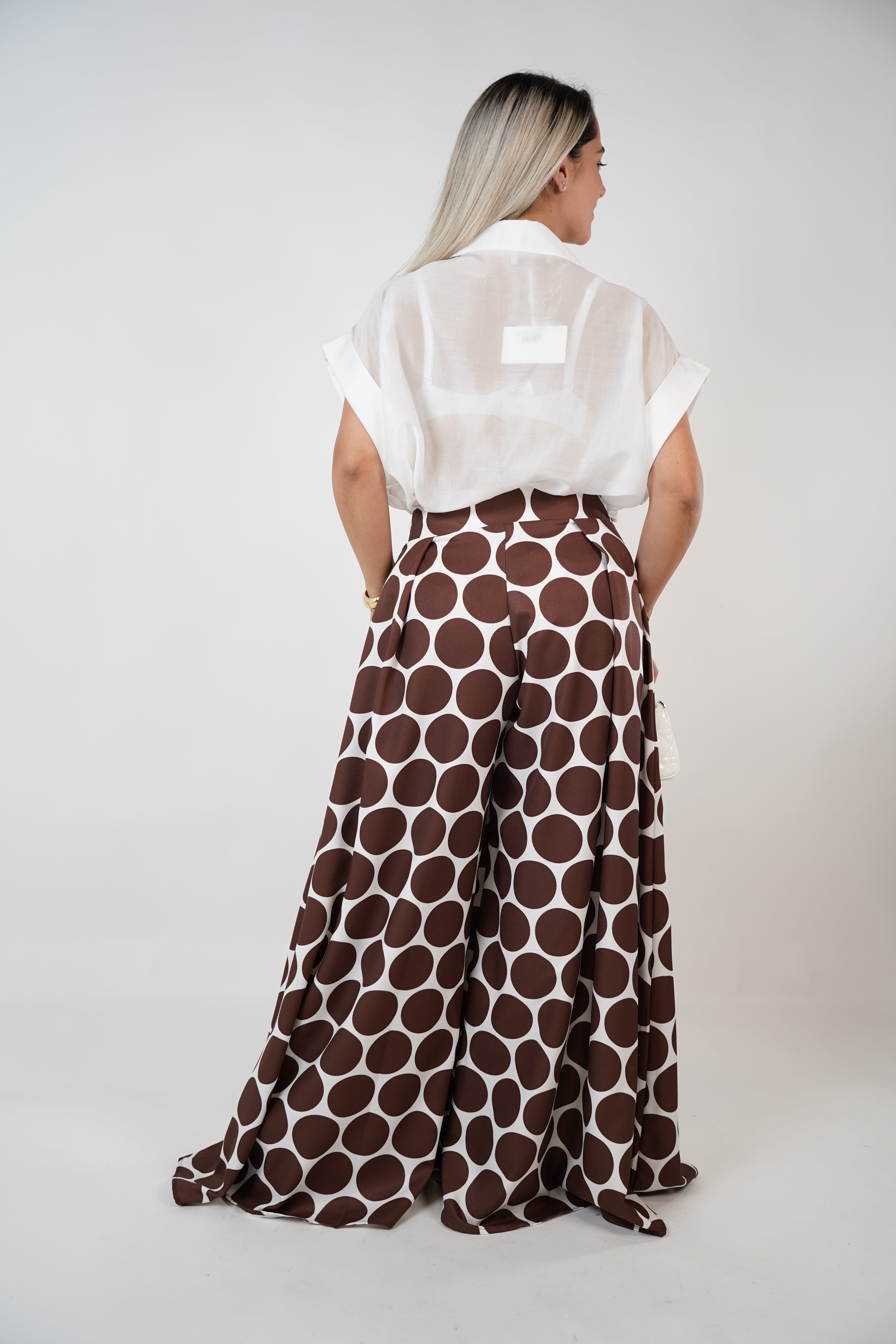 Kaina Polka Dot Palazzo Pants – Wide-Leg Statement Trousers