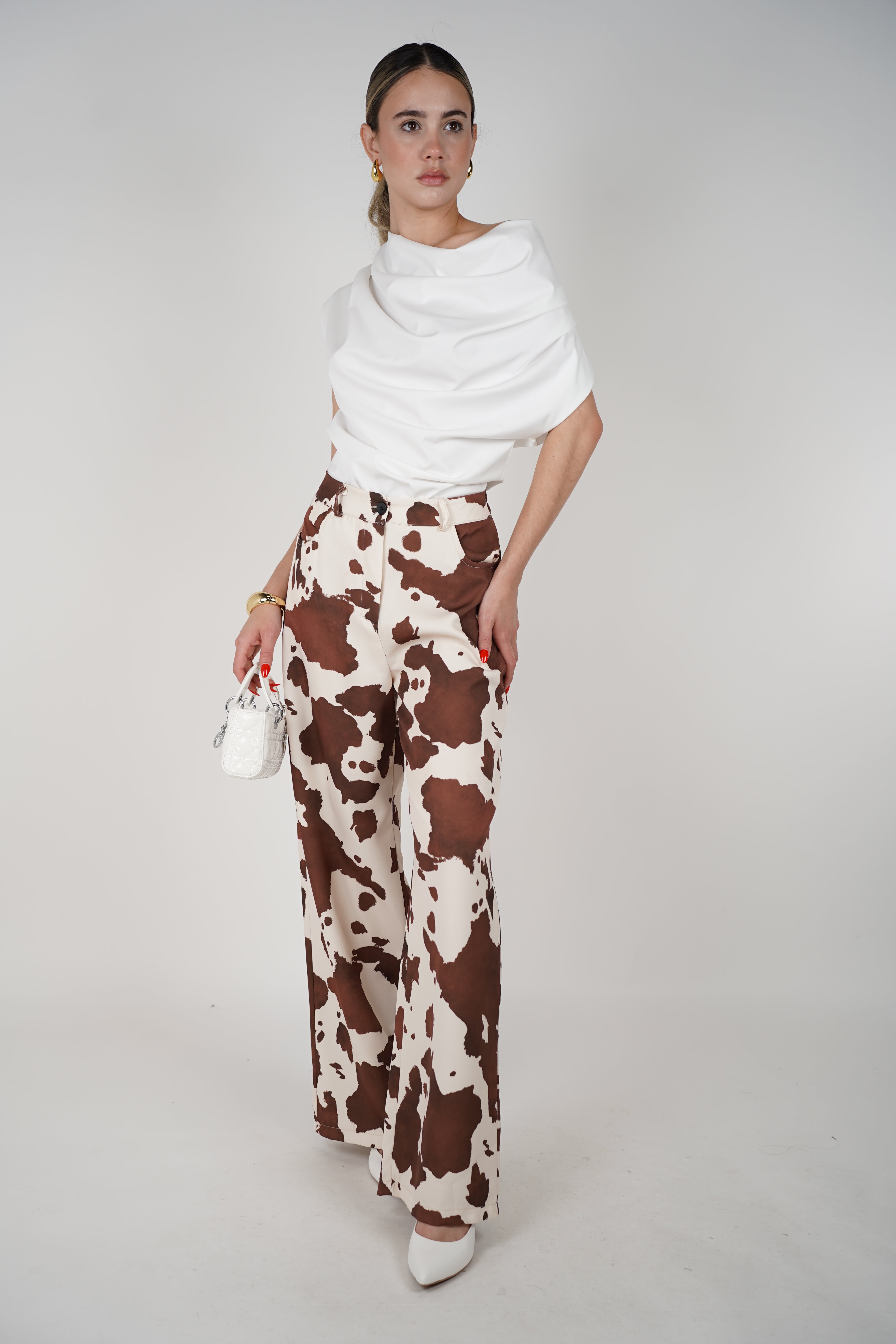 Lilianita Cow Bottoms – Bold Print, Effortless Elegance