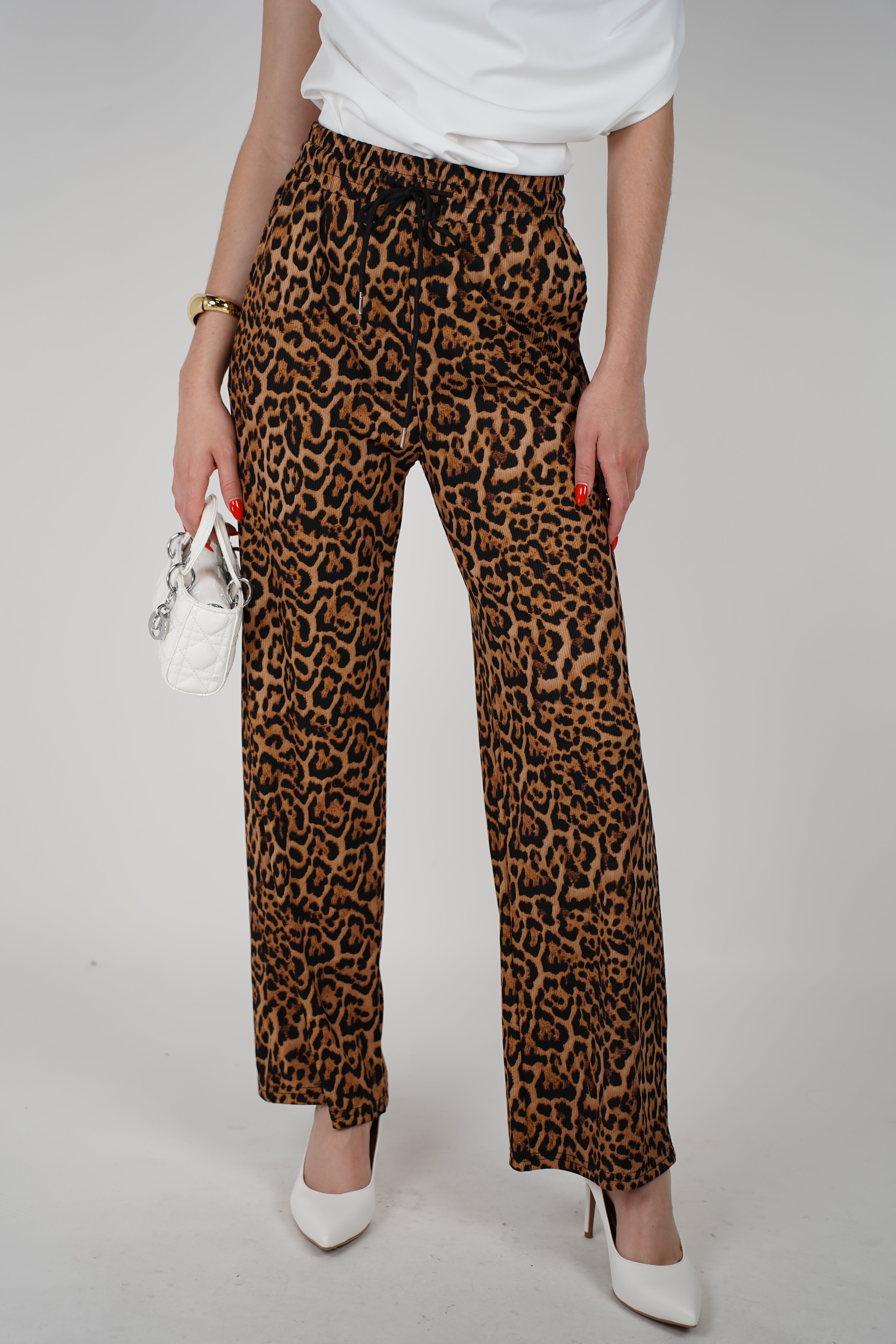 Arianna Pants – Leopard Print Lounge Trousers