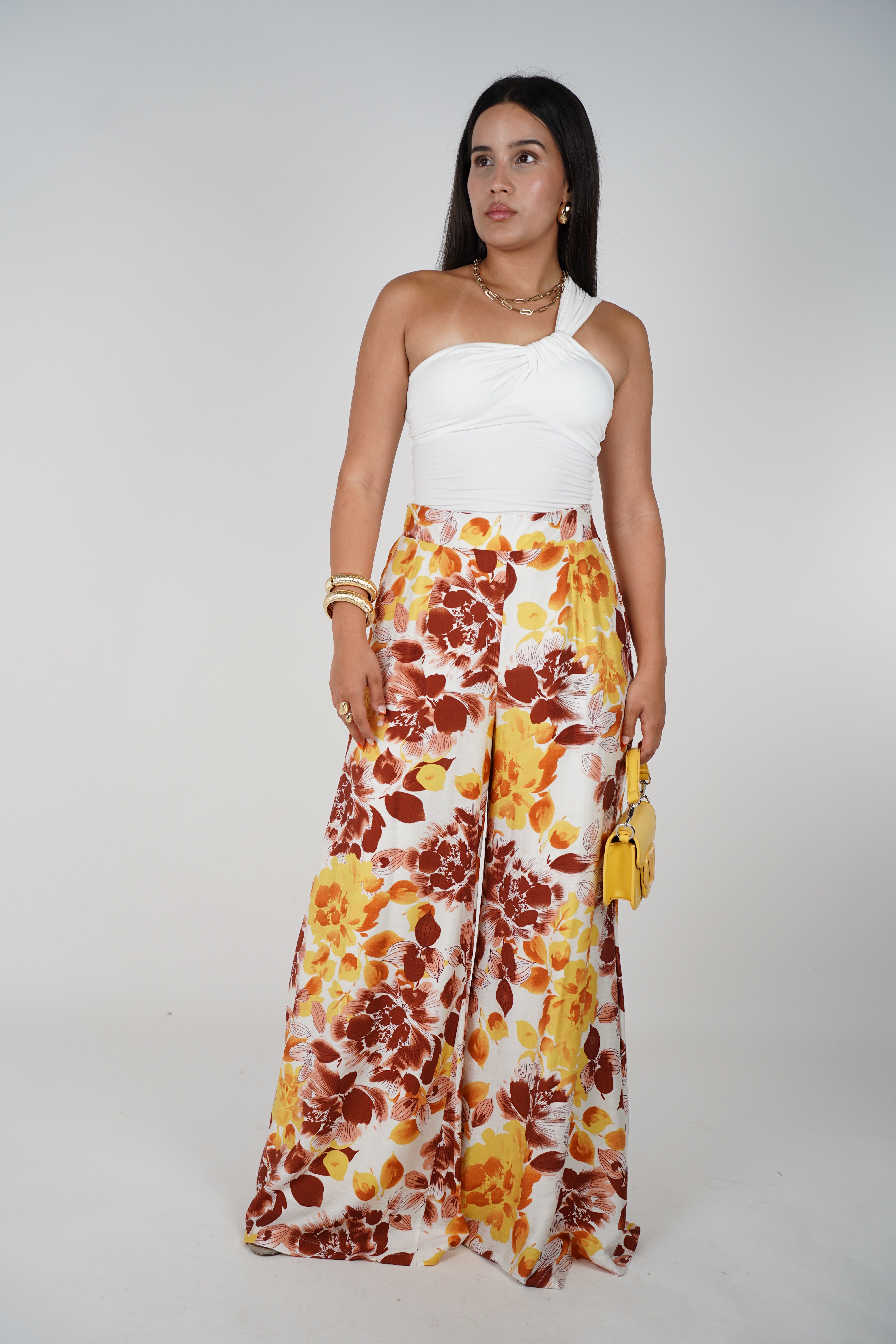 Vesa Flowy Pants – Printed Wide-Leg Linen Style