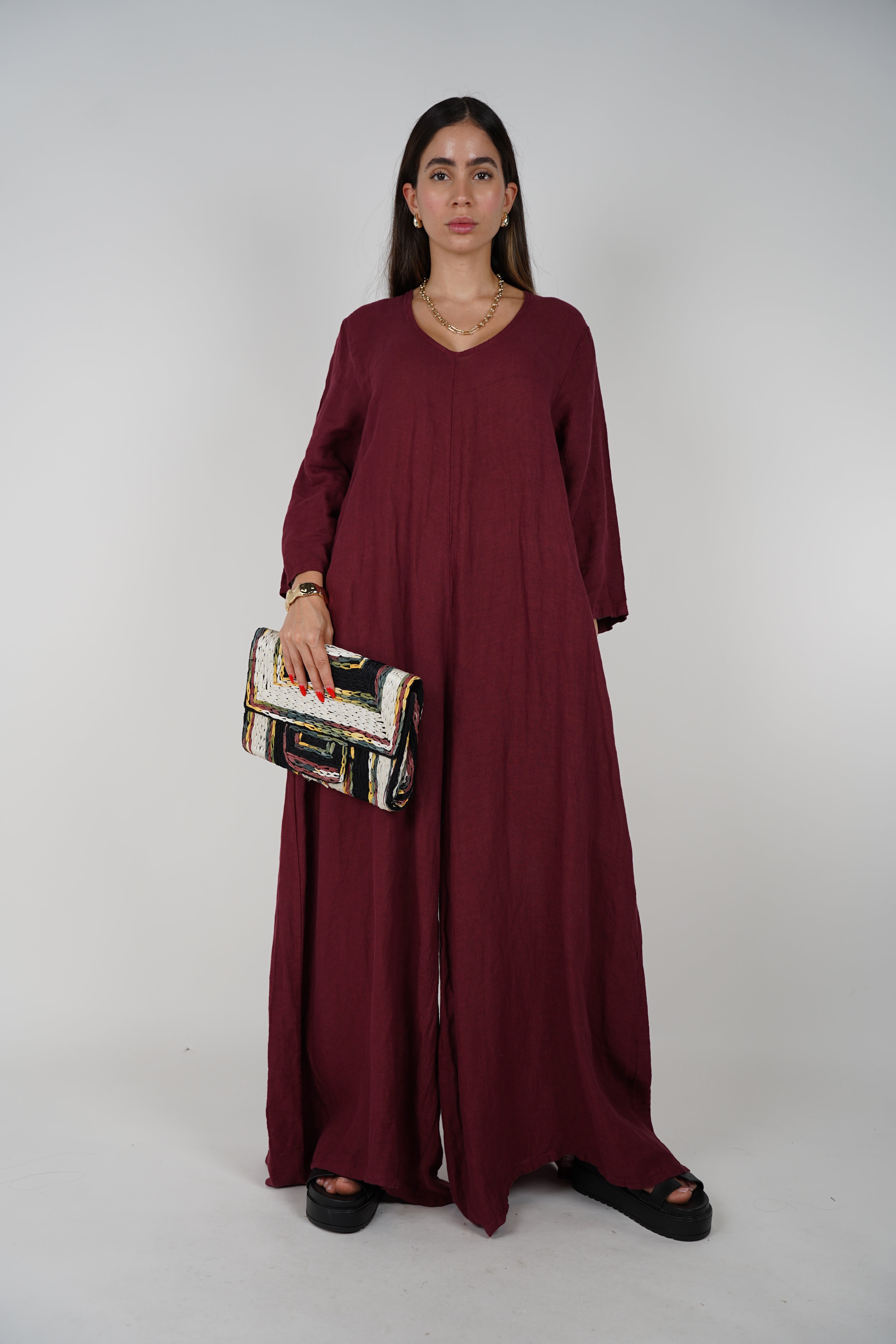 Alina Linen Jumpsuit – Effortless Style Meets All-Day Comfort