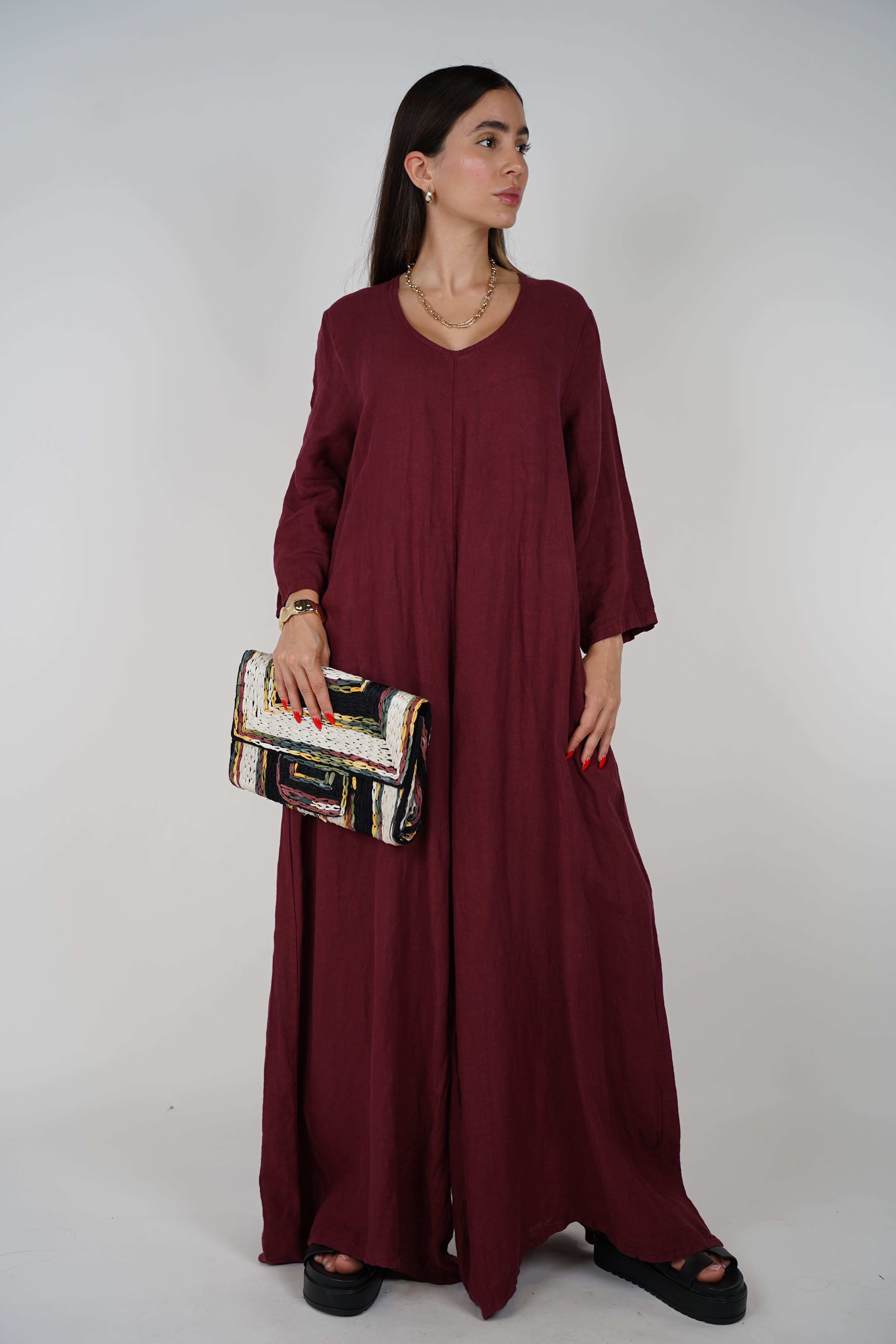 Alina Linen Jumpsuit – Effortless Style Meets All-Day Comfort