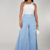 Jina Flowy Pants – Crisp Wide-Leg Statement