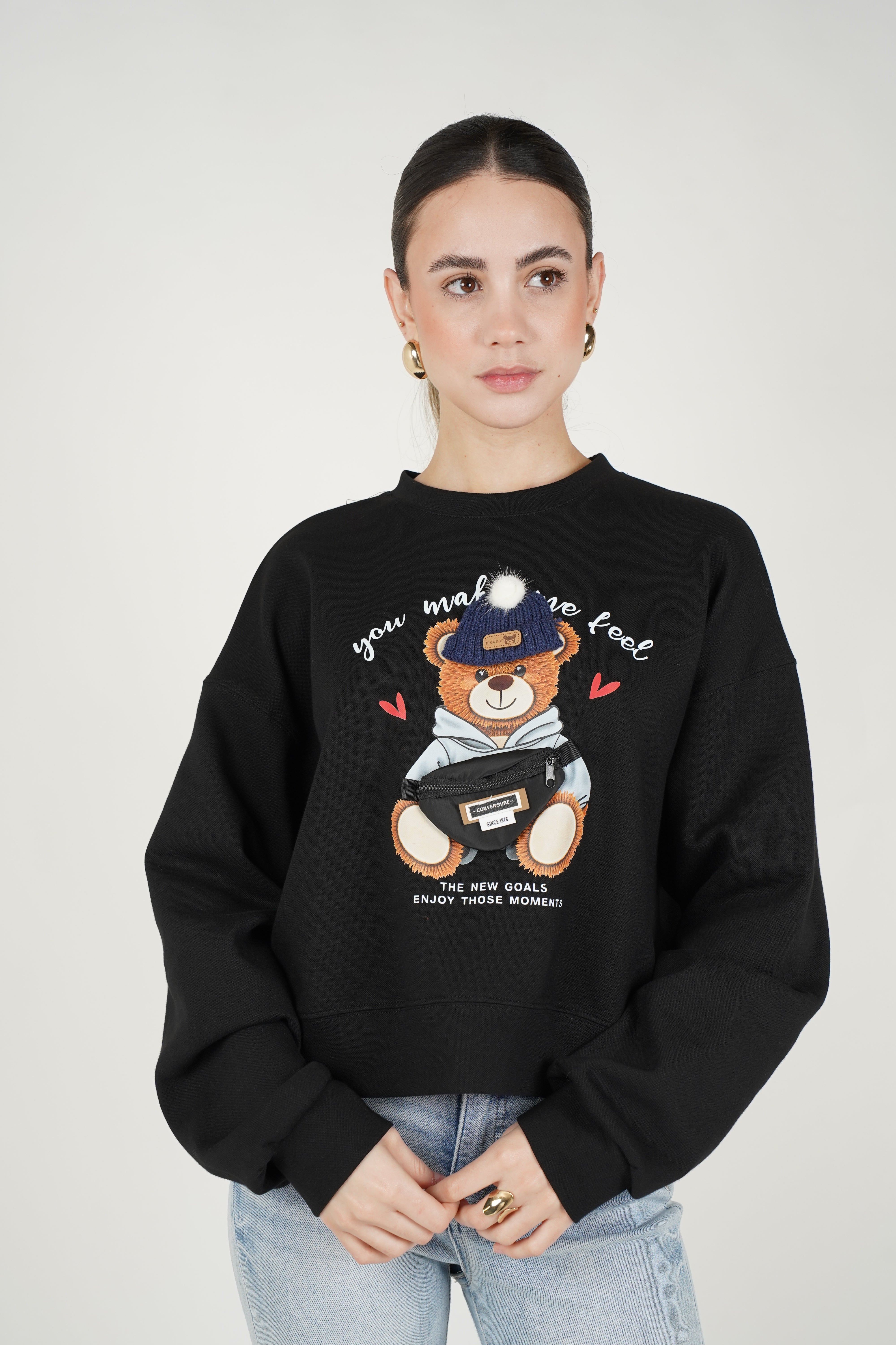 Snuggle Love Bear Sweater – Cozy Cute Heartfelt Graphic