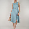 Keli Denim Dress – Structured Sleeveless Fit & Flare