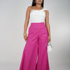 Jina Flowy Pants – Crisp Wide-Leg Statement
